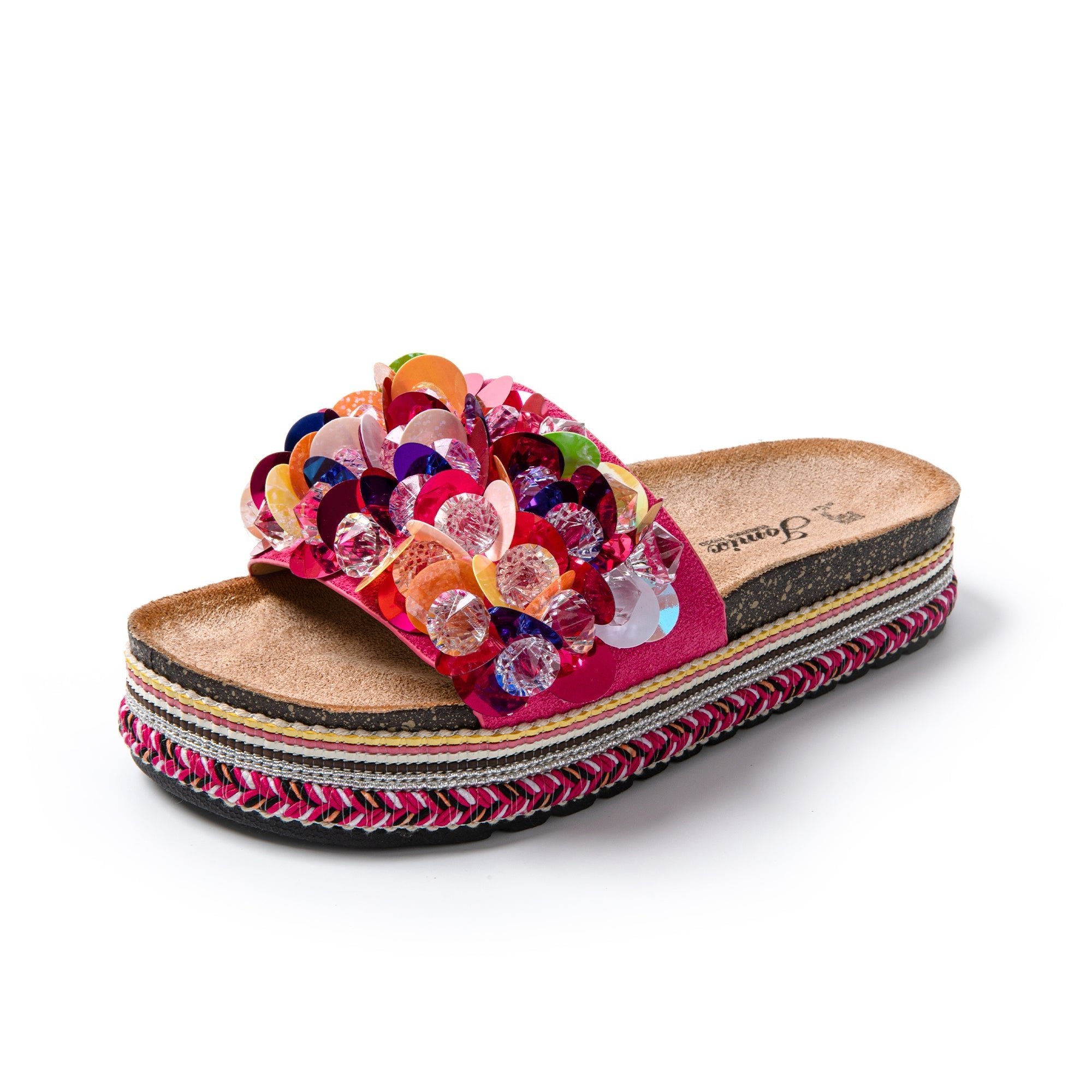 JOMIX Ciabatte Donna Estive Pantofole alla moda con decorazione a conchiglia SD9336
