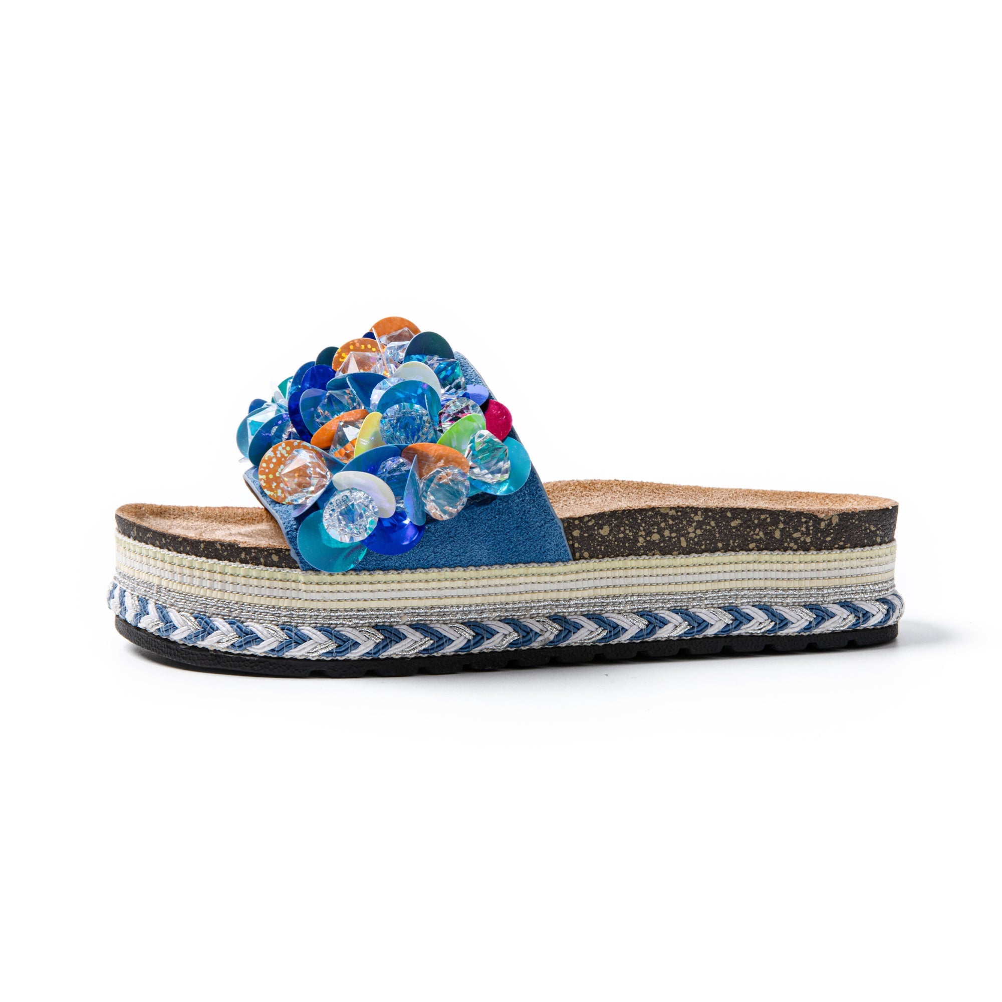 JOMIX Ciabatte Donna Estive Pantofole alla moda con decorazione a conchiglia SD9336
