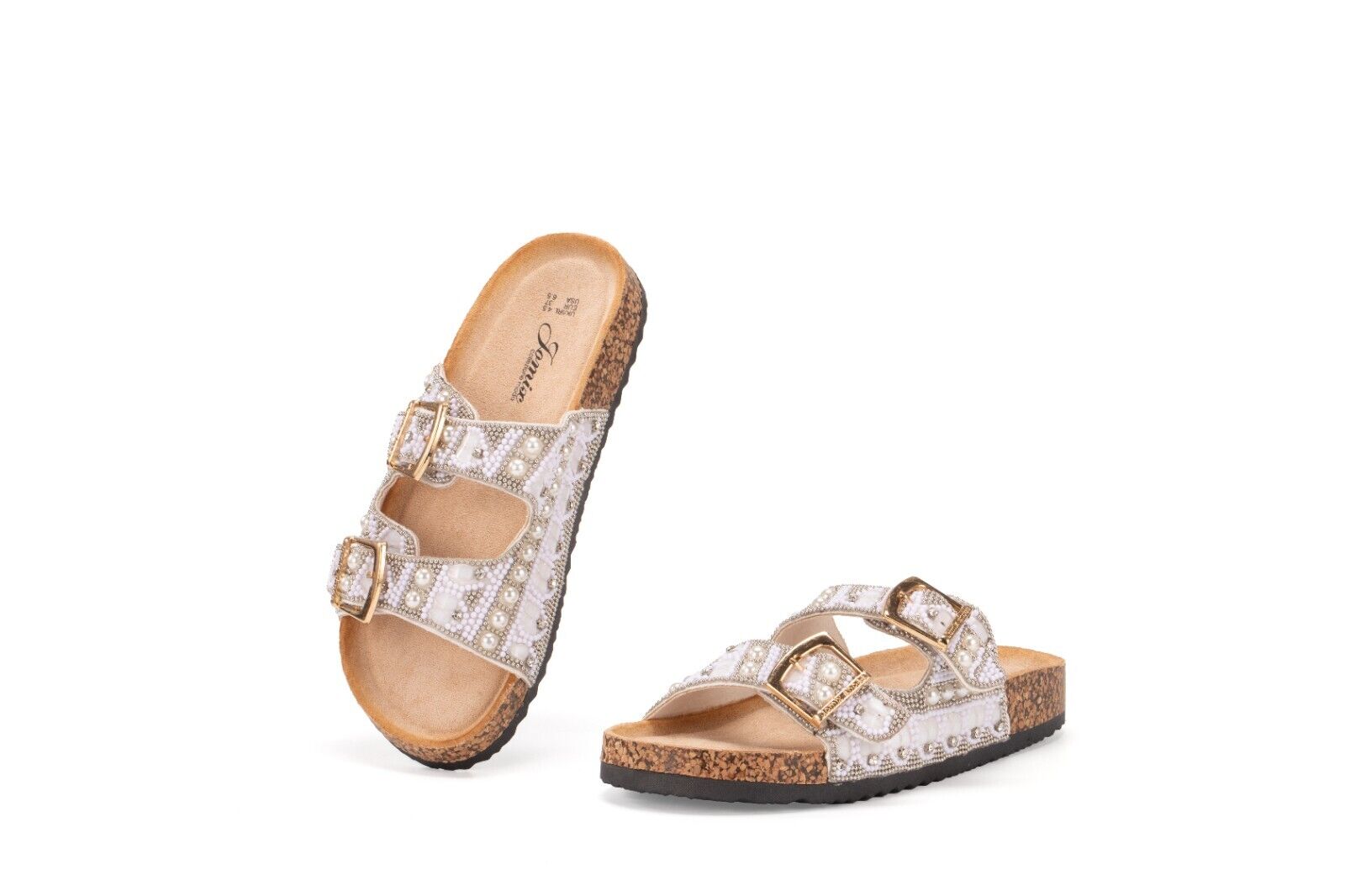 JOMIX Ciabatte Donna Estive Sandali Sughero Plantare Dobbia Fibbia Moda Pantofole WCF250215