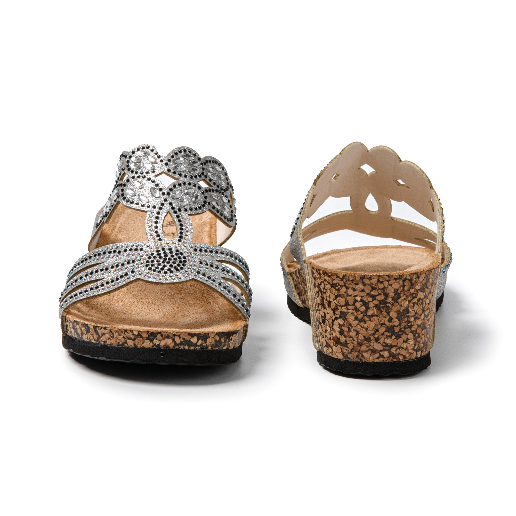 JOMIX Ciabatte Donna Estivi Elegante Suola Gomma Sughero Sintetico Pantofole SD9159