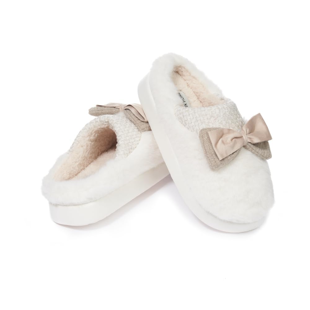JOMIX Ciabatte Donna Invernali da Casa Pantofole Pelose Calde Flat Termiche Comode e Morbide MD9626