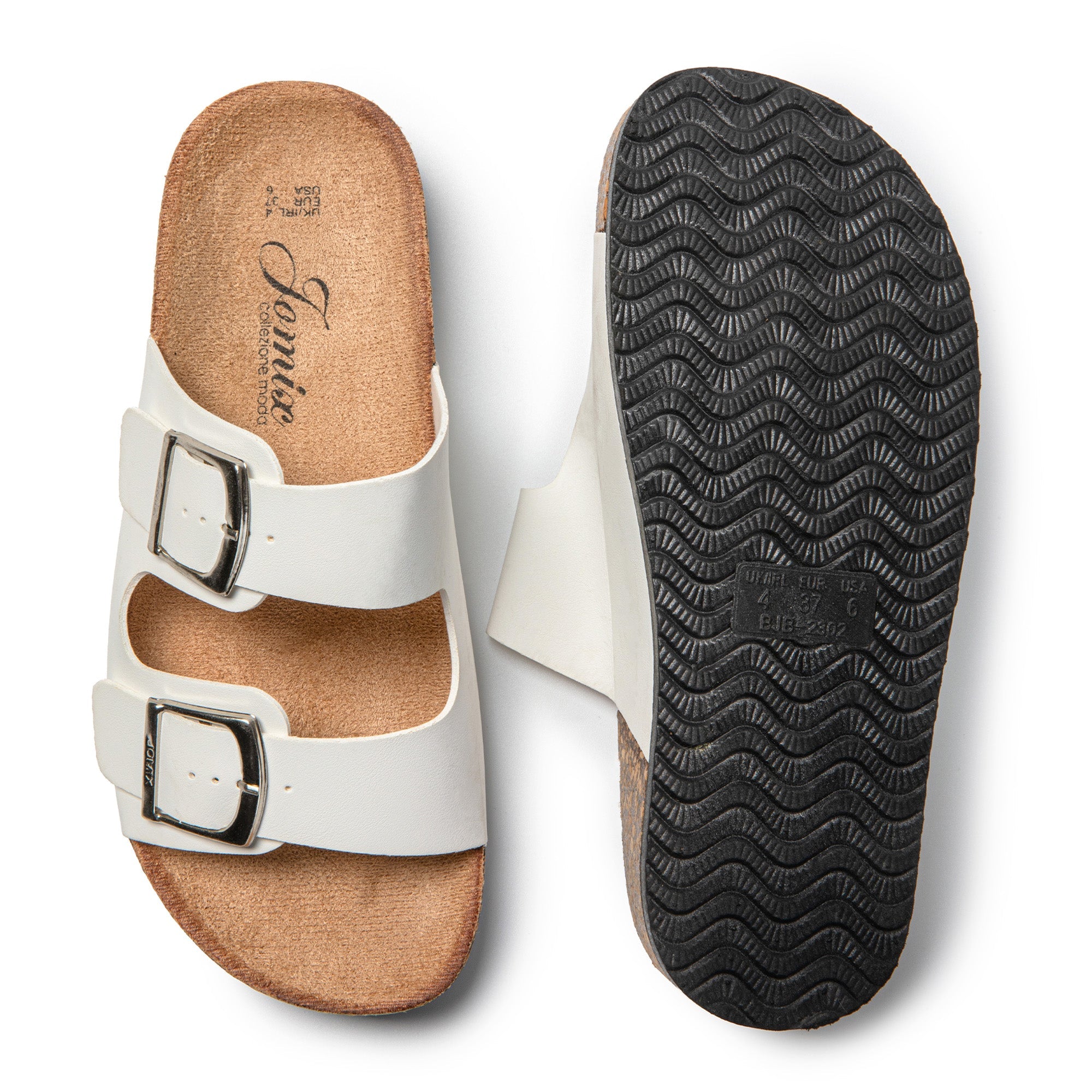 JOMIX Ciabatte Donna Uomo Estive Doppia Fibbia Pantofole Comfort Sandalo WCX250032