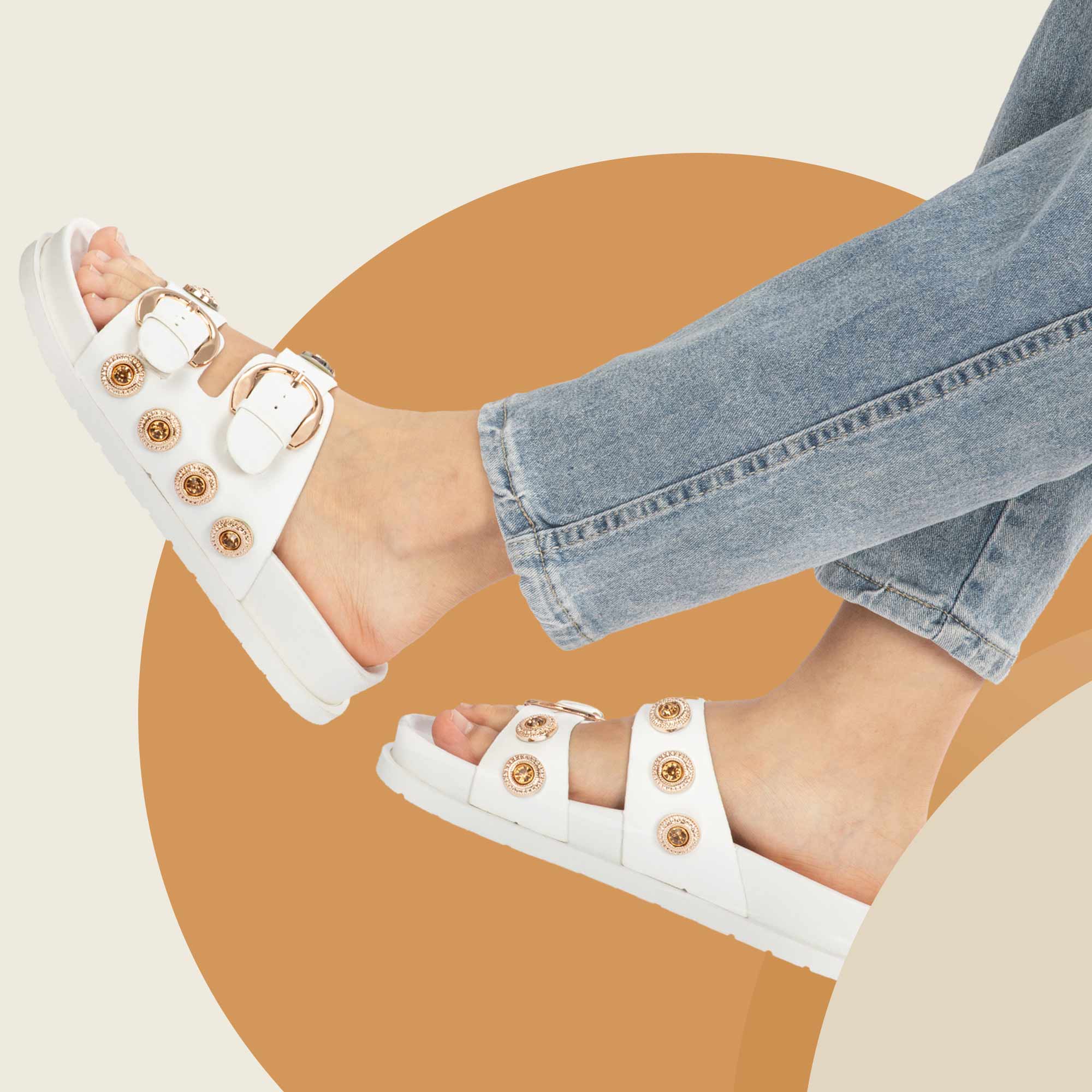 JOMIX Ciabatte Estive Comode da Donna Pantofole da Spiaggia Eleganti WFC250374