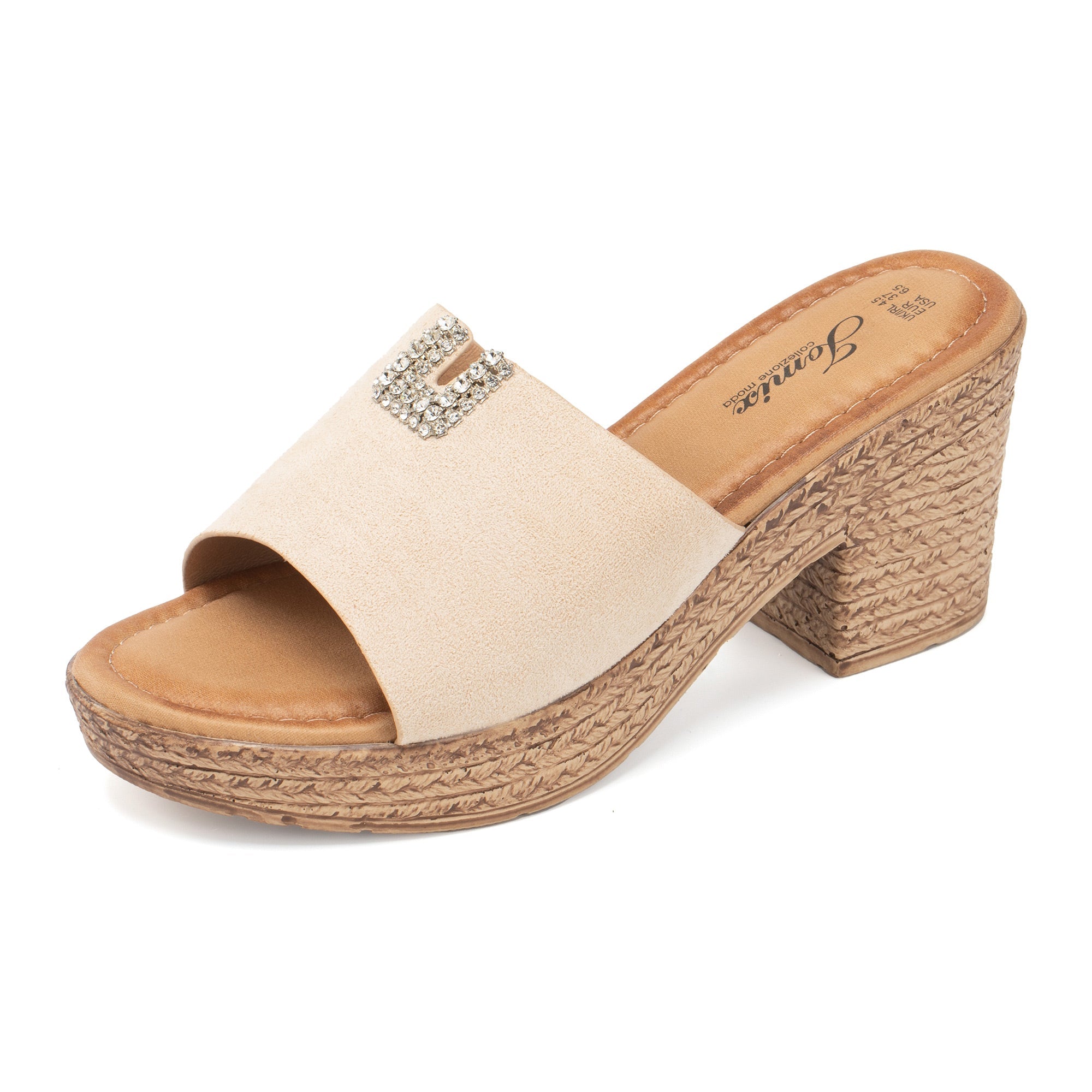 JOMIX Ciabatte Estive da Donna con Tacco Alto Pantofole Eleganti e Confortevoli WWC250251