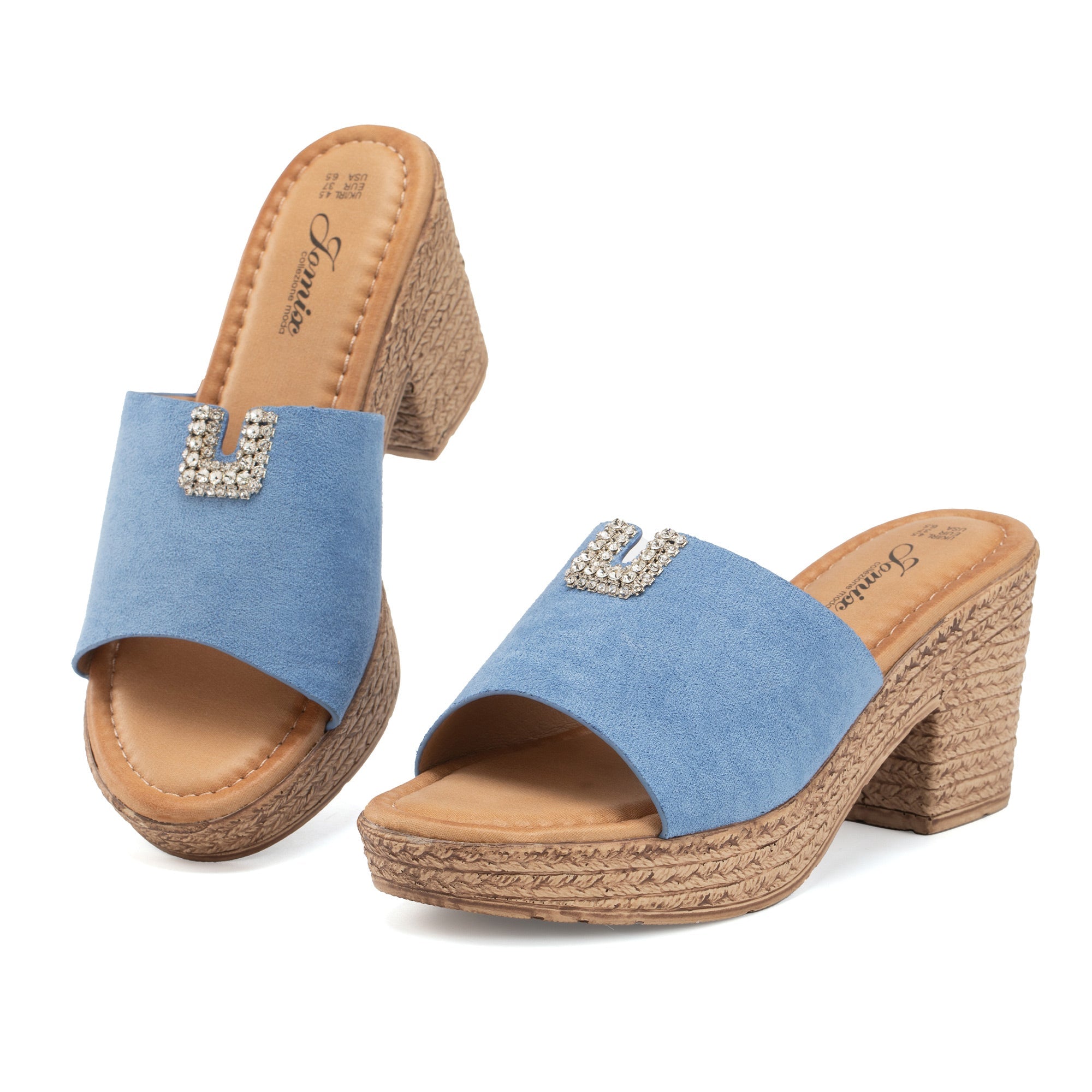 JOMIX Ciabatte Estive da Donna con Tacco Alto Pantofole Eleganti e Confortevoli WWC250251