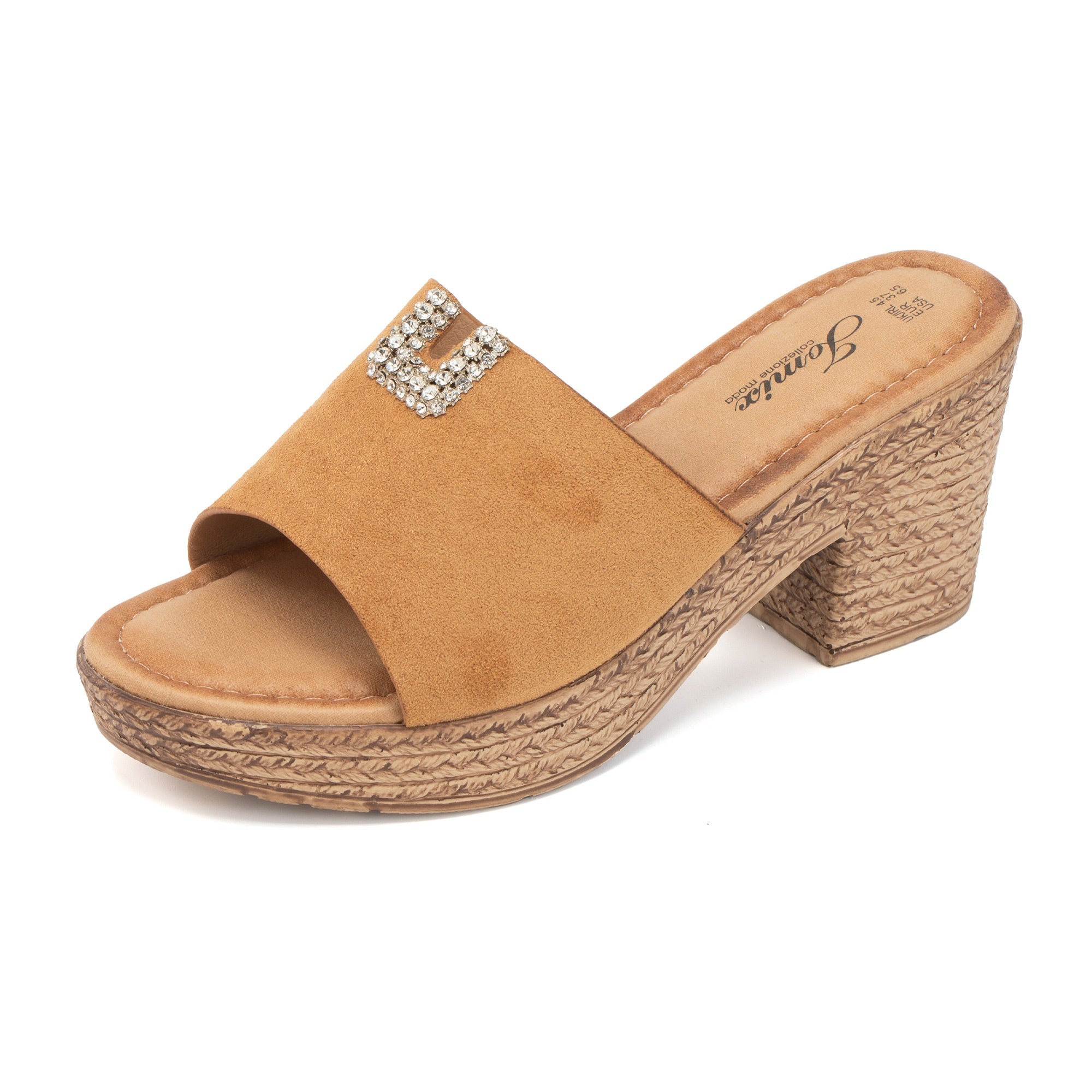 JOMIX Ciabatte Estive da Donna con Tacco Alto Pantofole Eleganti e Confortevoli WWC250251