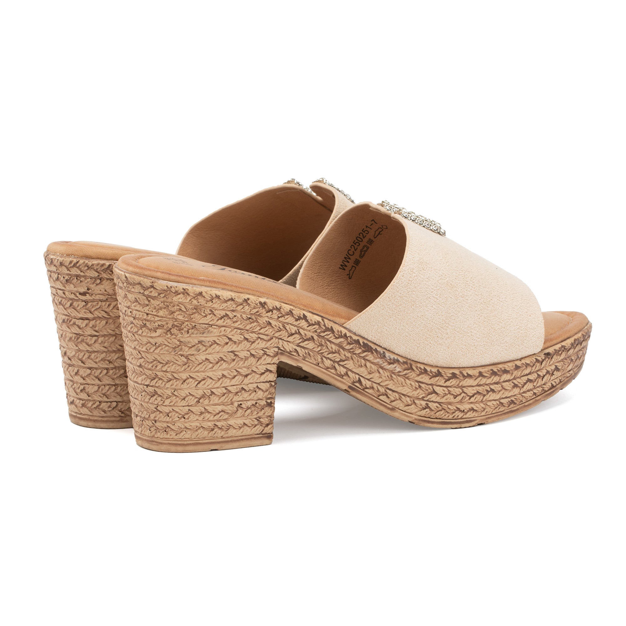 JOMIX Ciabatte Estive da Donna con Tacco Alto Pantofole Eleganti e Confortevoli WWC250251