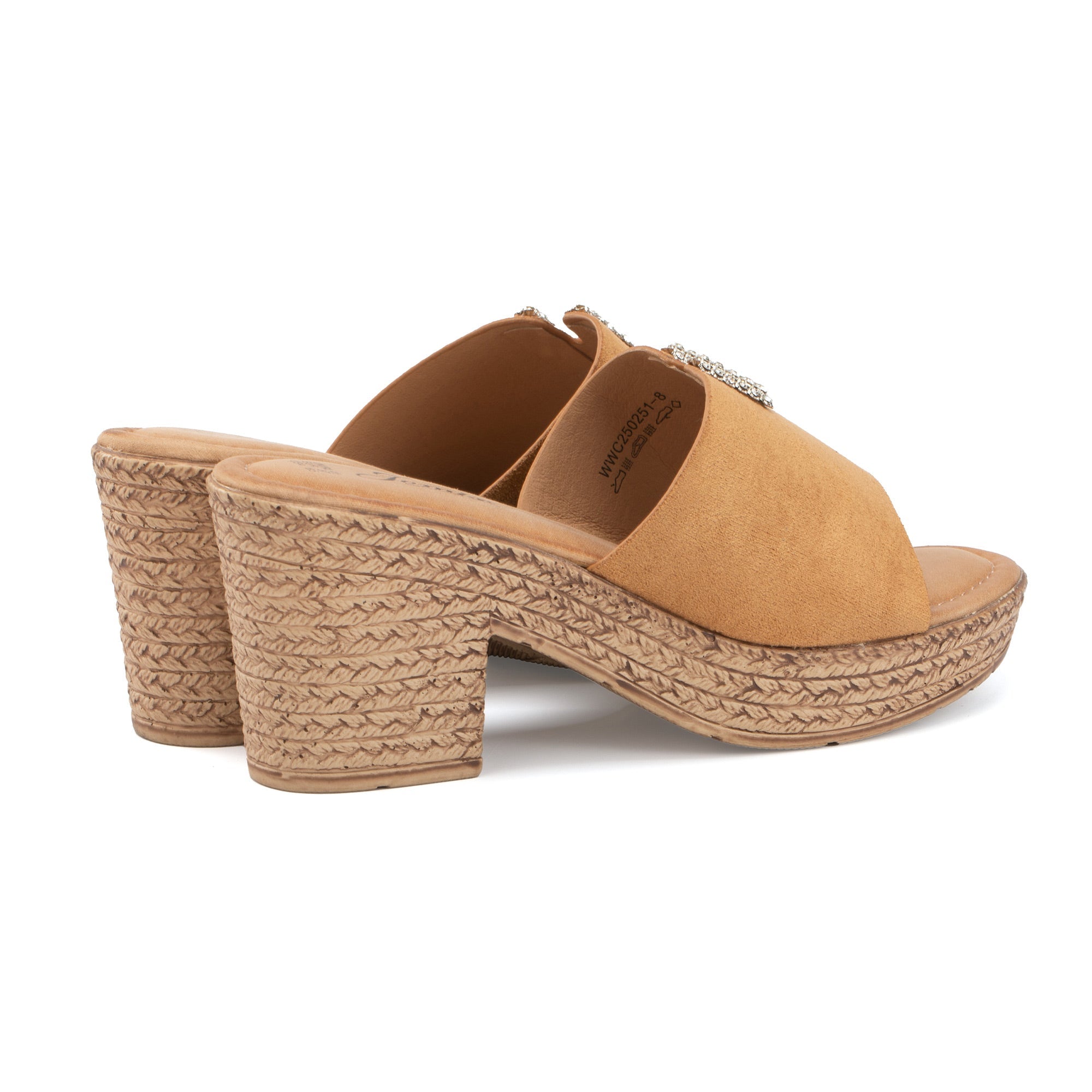 JOMIX Ciabatte Estive da Donna con Tacco Alto Pantofole Eleganti e Confortevoli WWC250251