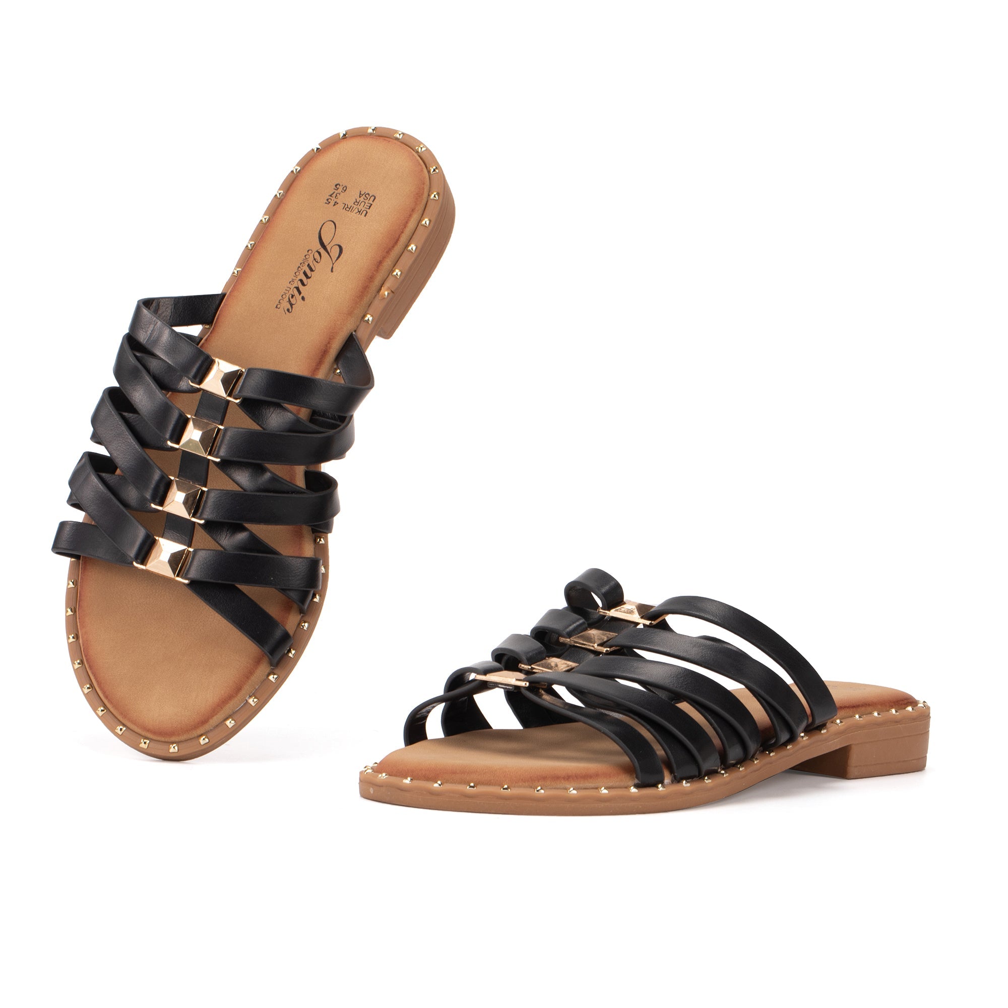 JOMIX Ciabatte Estive da Donna in Pelle Pantofole da Spiaggia Eleganti Morbide WFC250362