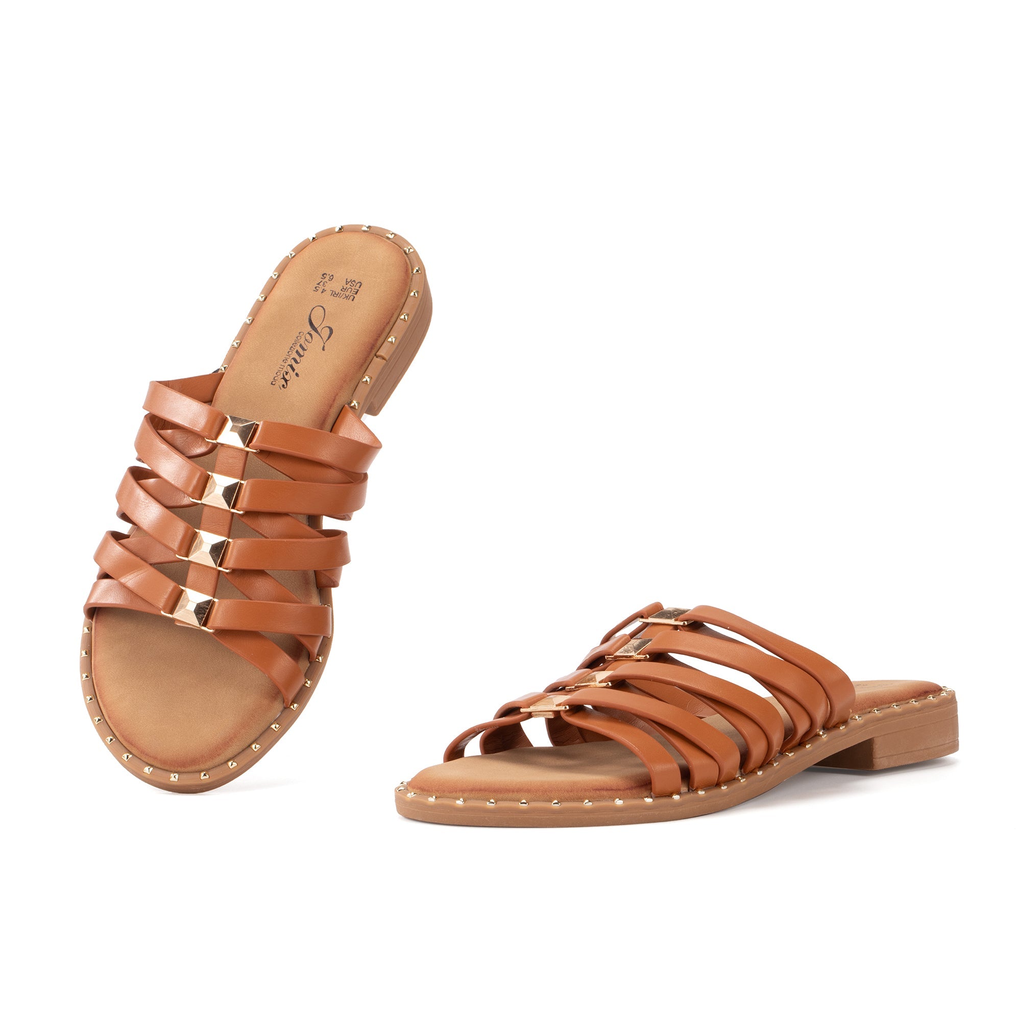 JOMIX Ciabatte Estive da Donna in Pelle Pantofole da Spiaggia Eleganti Morbide WFC250362