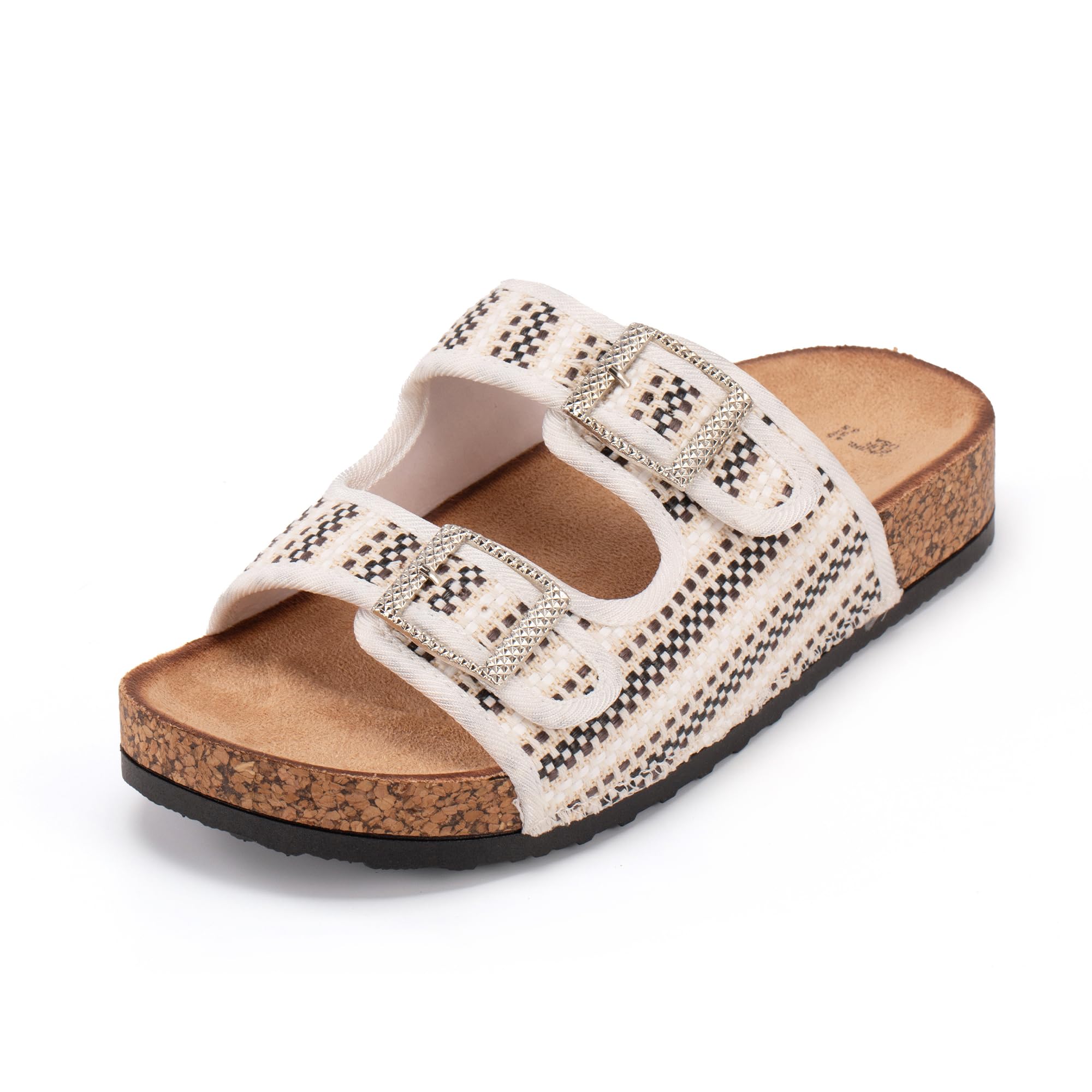 JOMIX Ciabatte Estive da Donna Suola in Sughero Punta Aperta Comfort Antiscivolo con Supporto per l'arco Plantare WCF250329