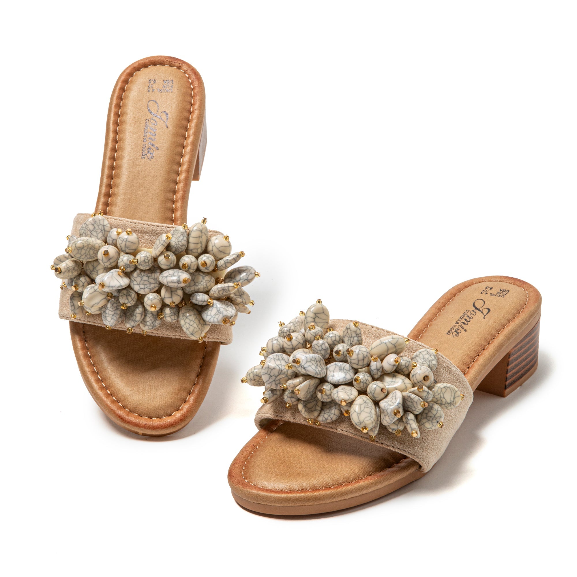 JOMIX Ciabatte Estive da Spiaggia da Donna Pantofole con Tacco Basso Suola WWC250243