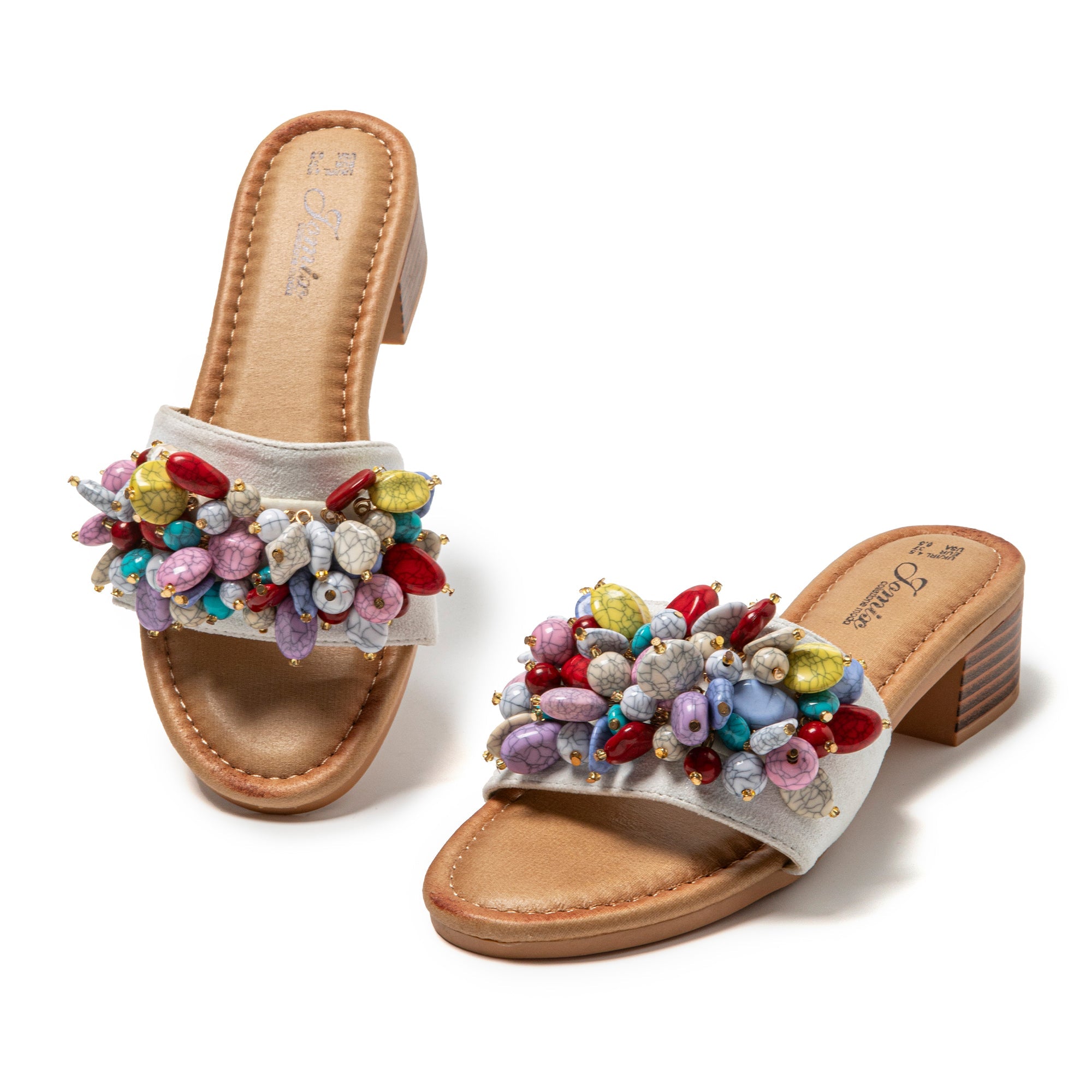 JOMIX Ciabatte Estive da Spiaggia da Donna Pantofole con Tacco Basso Suola WWC250243