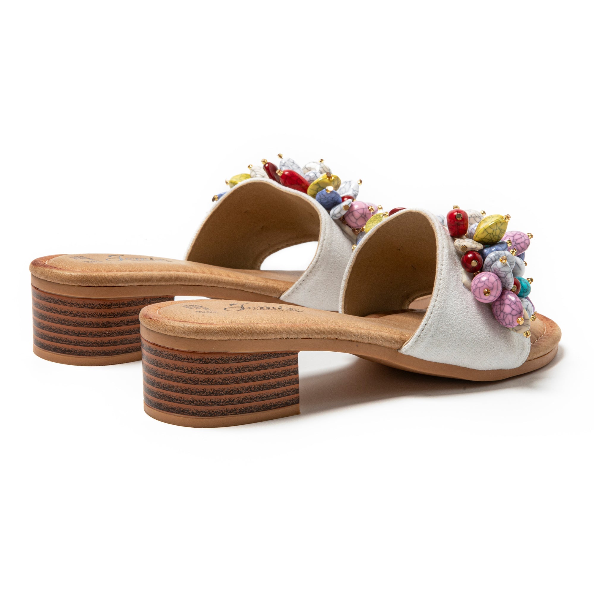 JOMIX Ciabatte Estive da Spiaggia da Donna Pantofole con Tacco Basso Suola WWC250243