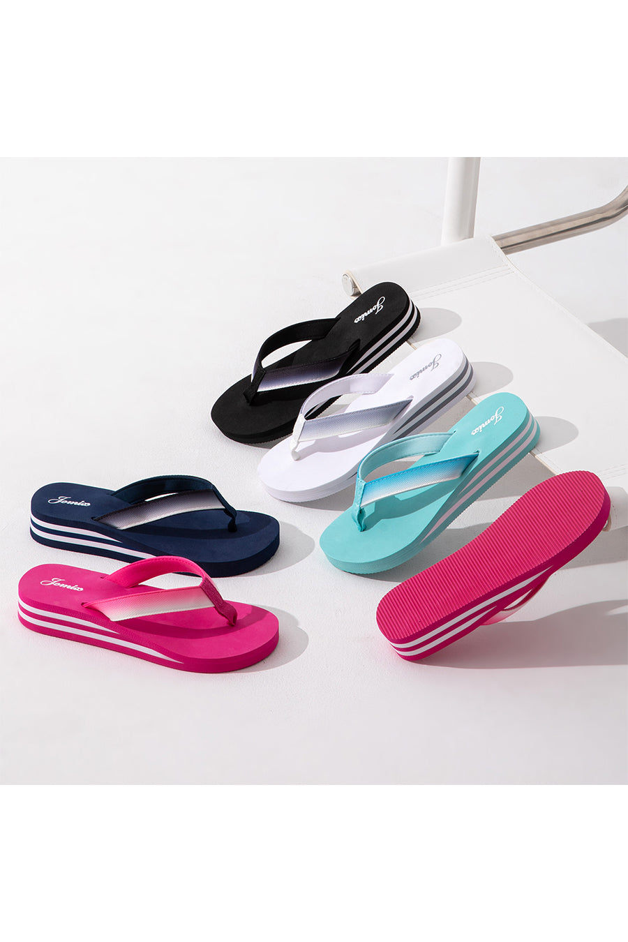 JOMIX Infradito Donna Eleganti Ciabatte Zeppa Casa Mare Piscina SD8229