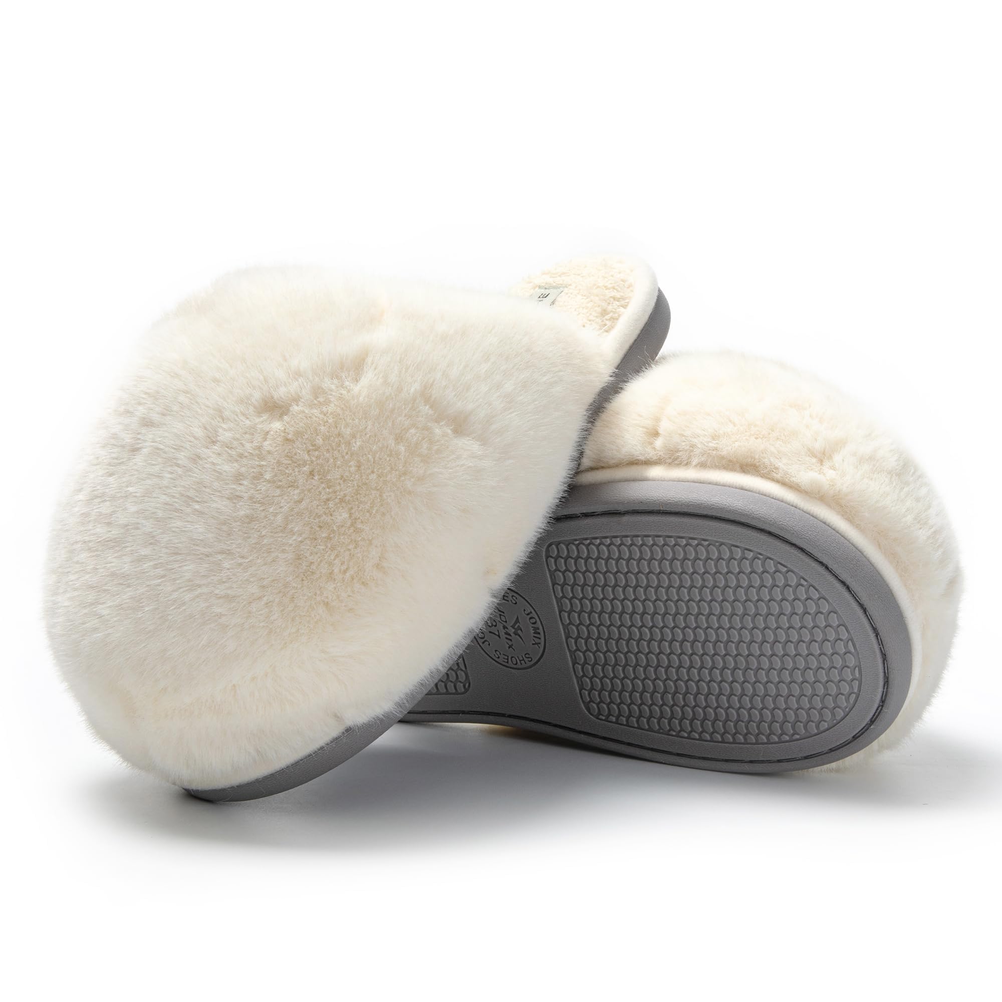 JOMIX Ciabatte Pelose Donna Invernali Pelliccia Sintetica Pantofole Calde