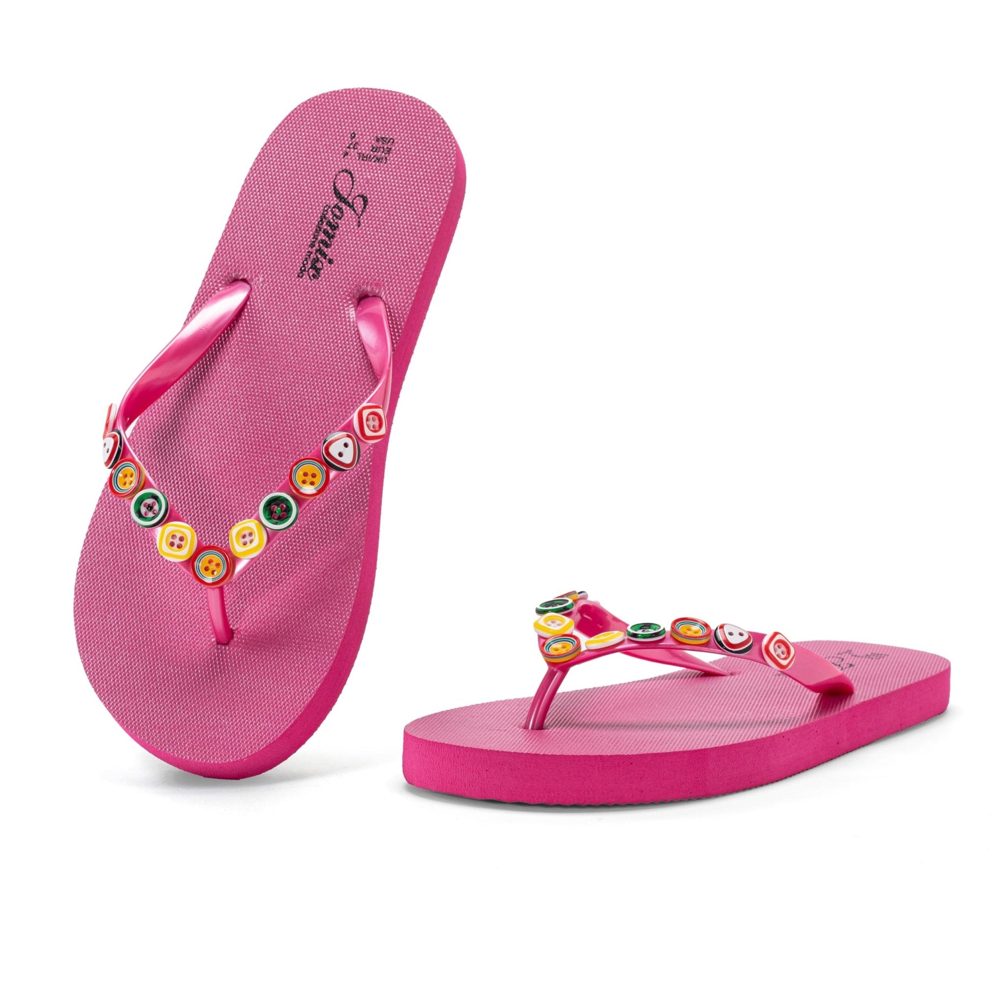 JOMIX Damen Flip Flops Sommer Zehentrenne Leichte Sandalen Bunte Badeschlappen Elegant Badelatschen Meer Pool Strand Badeschuhe