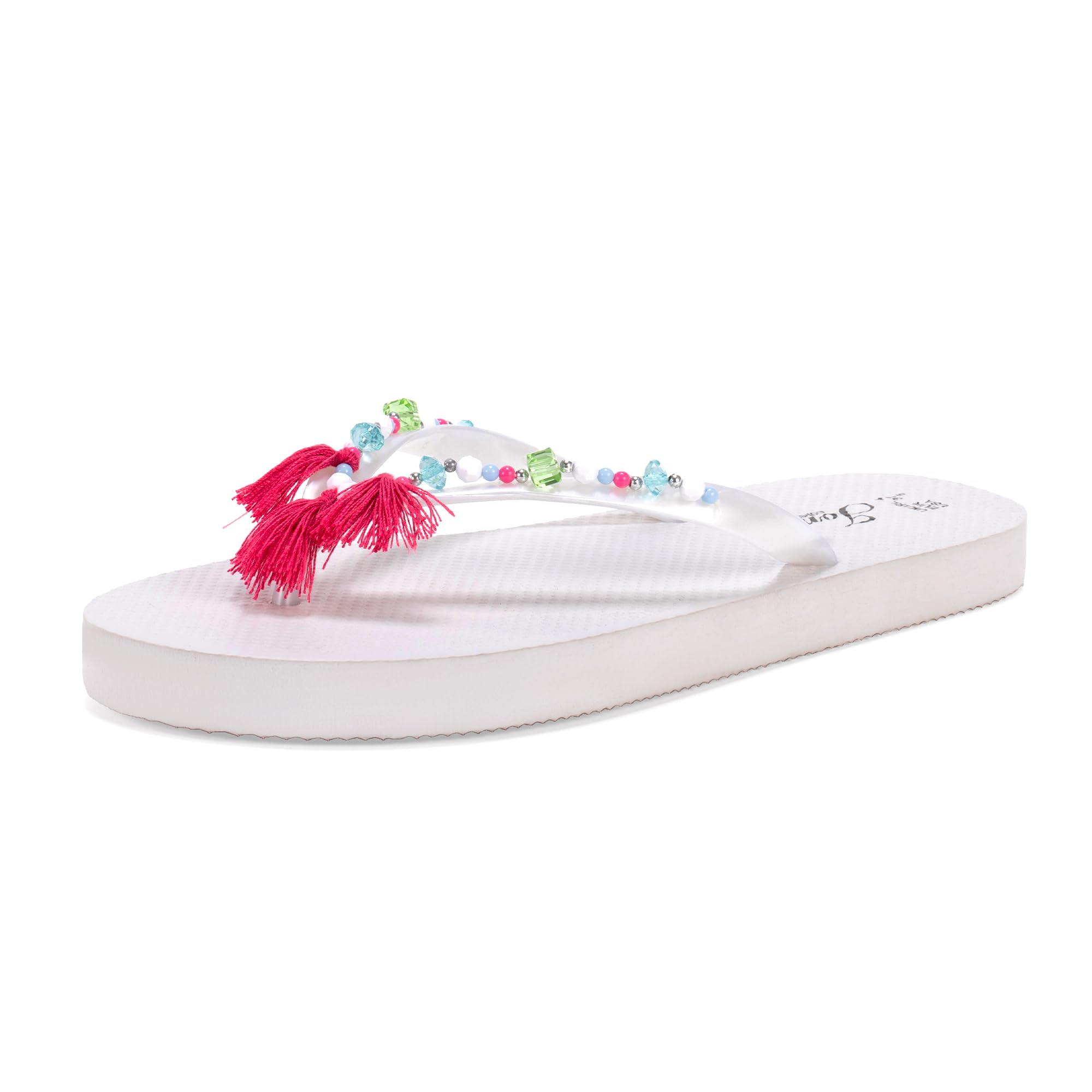 JOMIX Damen Flip Flops Sommer Zehentrenne Leichte Sandalen Bunte Badeschlappen Elegant Badelatschen Meer Pool Strand Badeschuhe