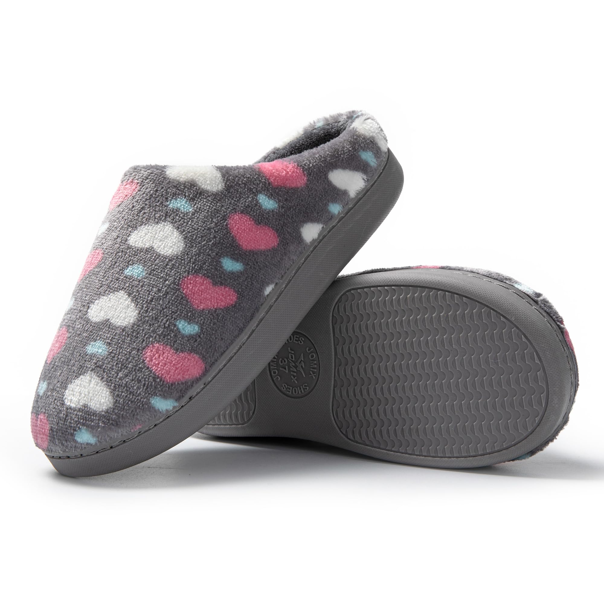 JOMIX Damen Hausschuhe Winter Pantoffeln Unisex Warme Plüsch Bequeme Slippers Rutschfeste