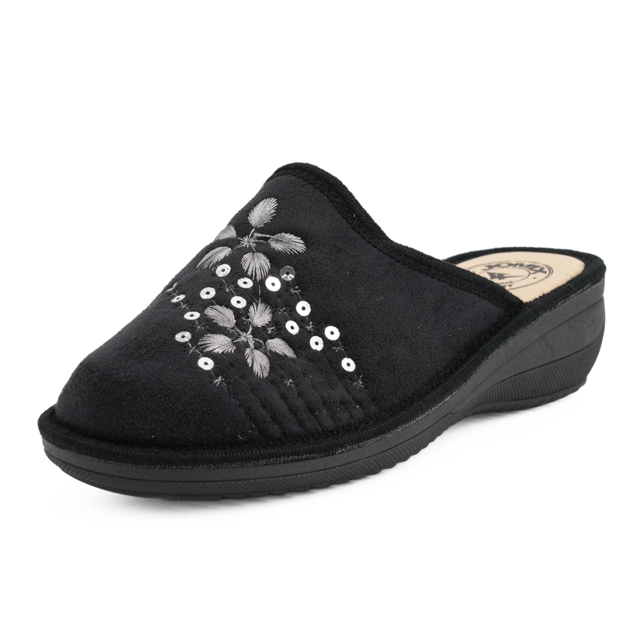 JOMIX Damen Hausschuhe Winter Warme Pantoffeln, Damen Plüsch Pantoffeln rutschfest Outdoor/Indoor Flache hüttenschuhe