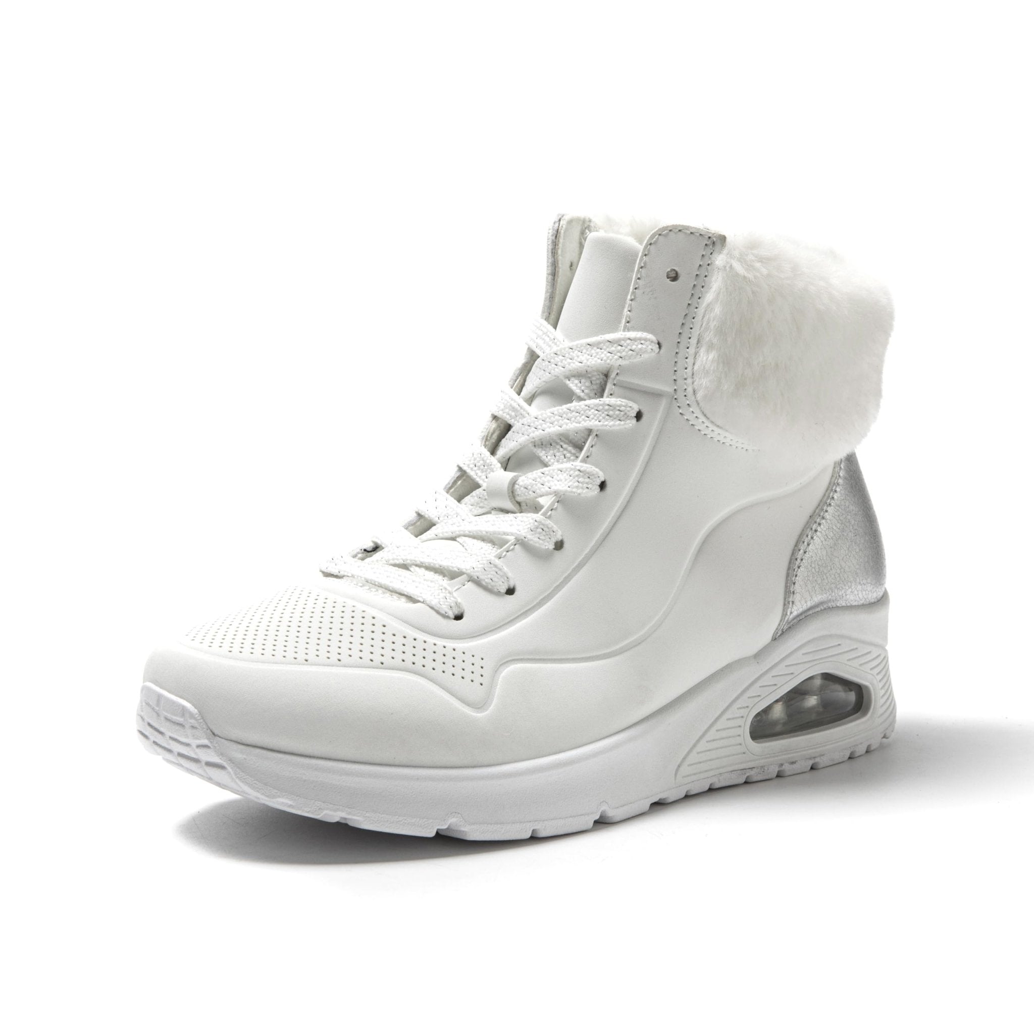 JOMIX Damen High Top Sneaker Winter Boots Warm Gefüttert Winterschuhe Freizeitschuhe mit Luftpolster