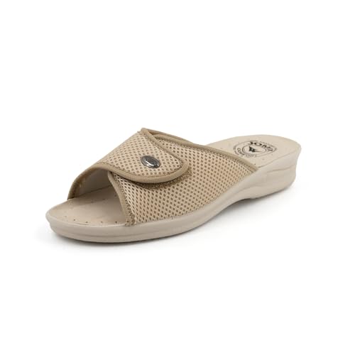 JOMIX Damen Pantoletten Klettverschluss Orthopädische Clogs Atmungsaktive Berufsschuhe Medizinische Sanitär - Clogs