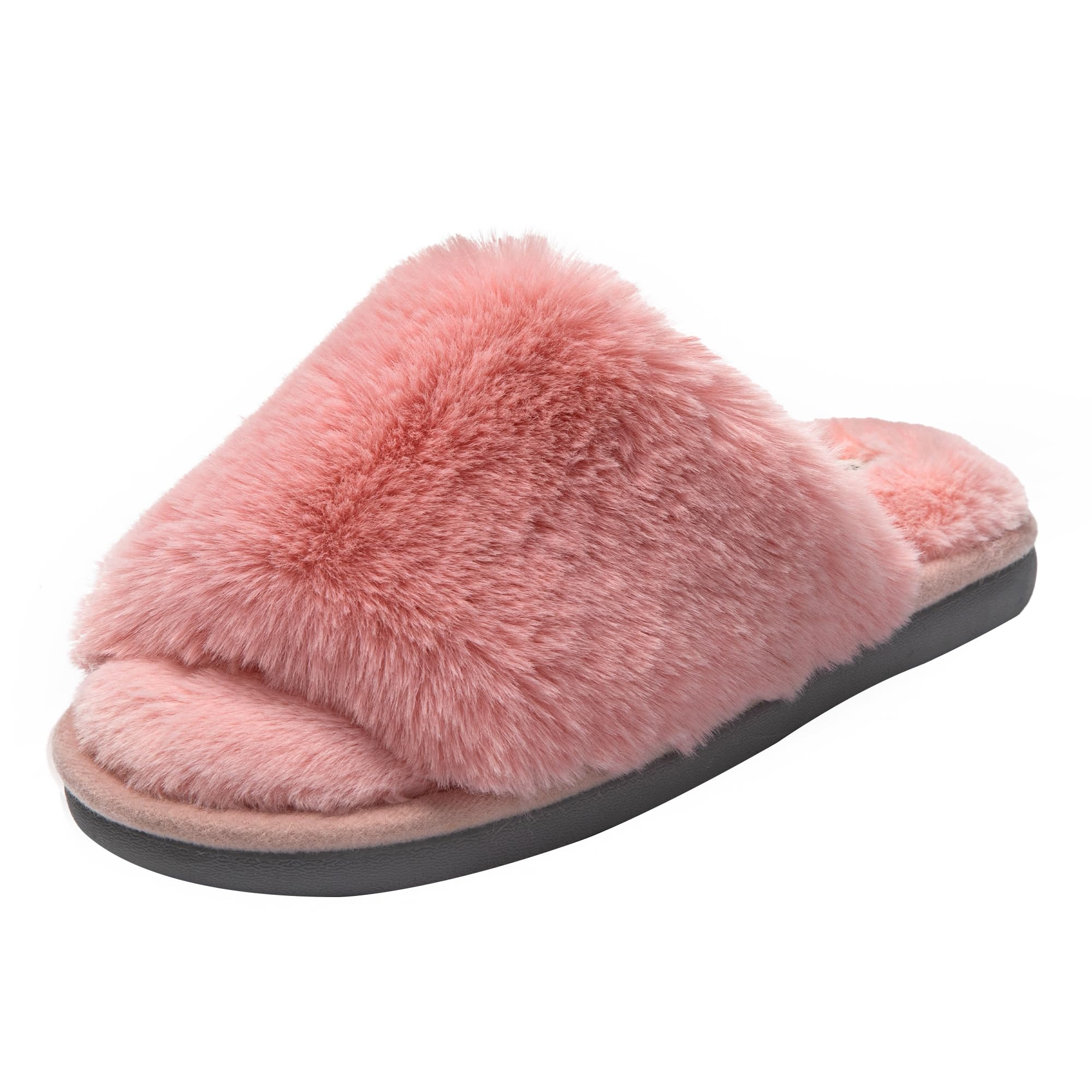 JOMIX Damen Pantoletten mit Absatz Sommerschuhe Plateau Sandalen mit Kork - Fußbett Schlappen Frauen Slipper