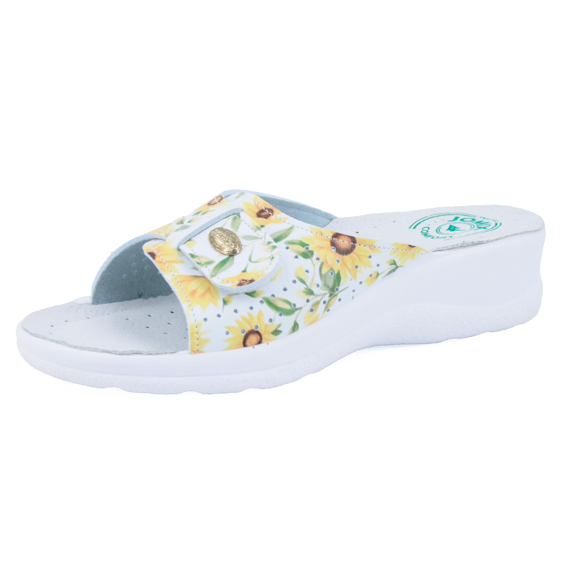 JOMIX Damen Pantoletten Sommer Orthopädische Sandalen Leichte Verstellbar Schnalle Clogs Weiche Anatomische Medizinische Gartenschuhe