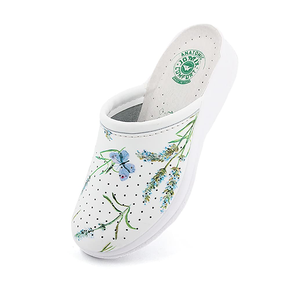 JOMIX Damen Pantoletten Sommer Orthopädische Sandalen Leichte Verstellbar Schnalle Clogs Weiche Anatomische Medizinische Gartenschuhe