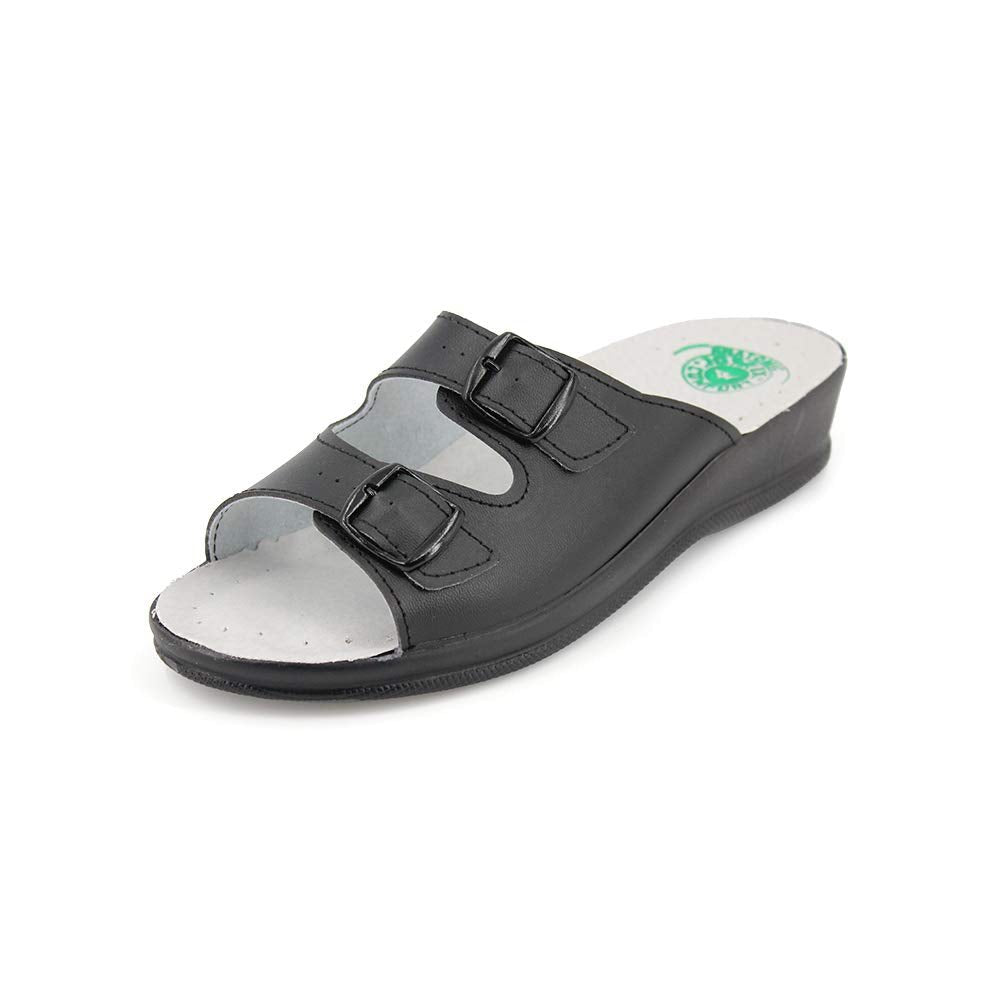 JOMIX Damen Pantoletten Sommer Orthopädische Sandalen Leichte Verstellbar Schnalle Clogs Weiche Anatomische Medizinische Gartenschuhe