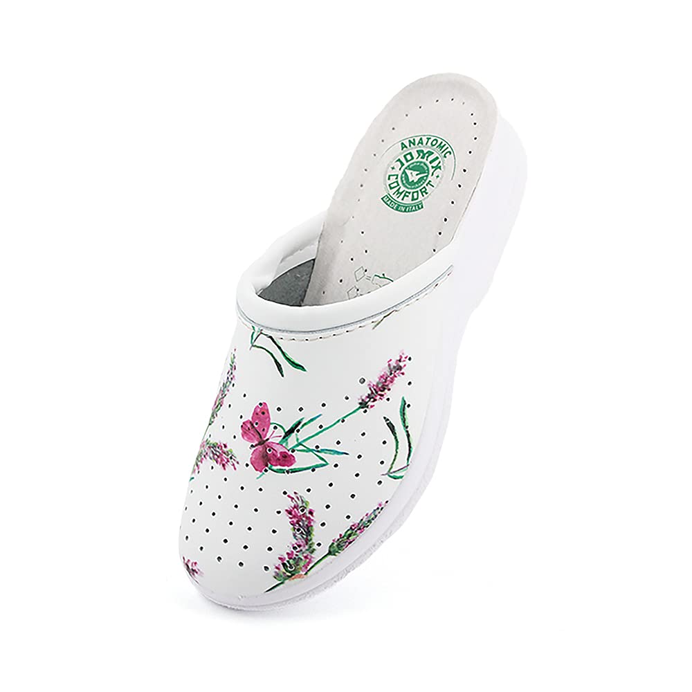 JOMIX Damen Pantoletten Sommer Orthopädische Sandalen Leichte Verstellbar Schnalle Clogs Weiche Anatomische Medizinische Gartenschuhe