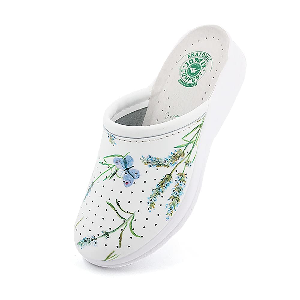 JOMIX Damen Pantoletten Sommer Orthopädische Sandalen Leichte Verstellbar Schnalle Clogs Weiche Anatomische Medizinische Gartenschuhe