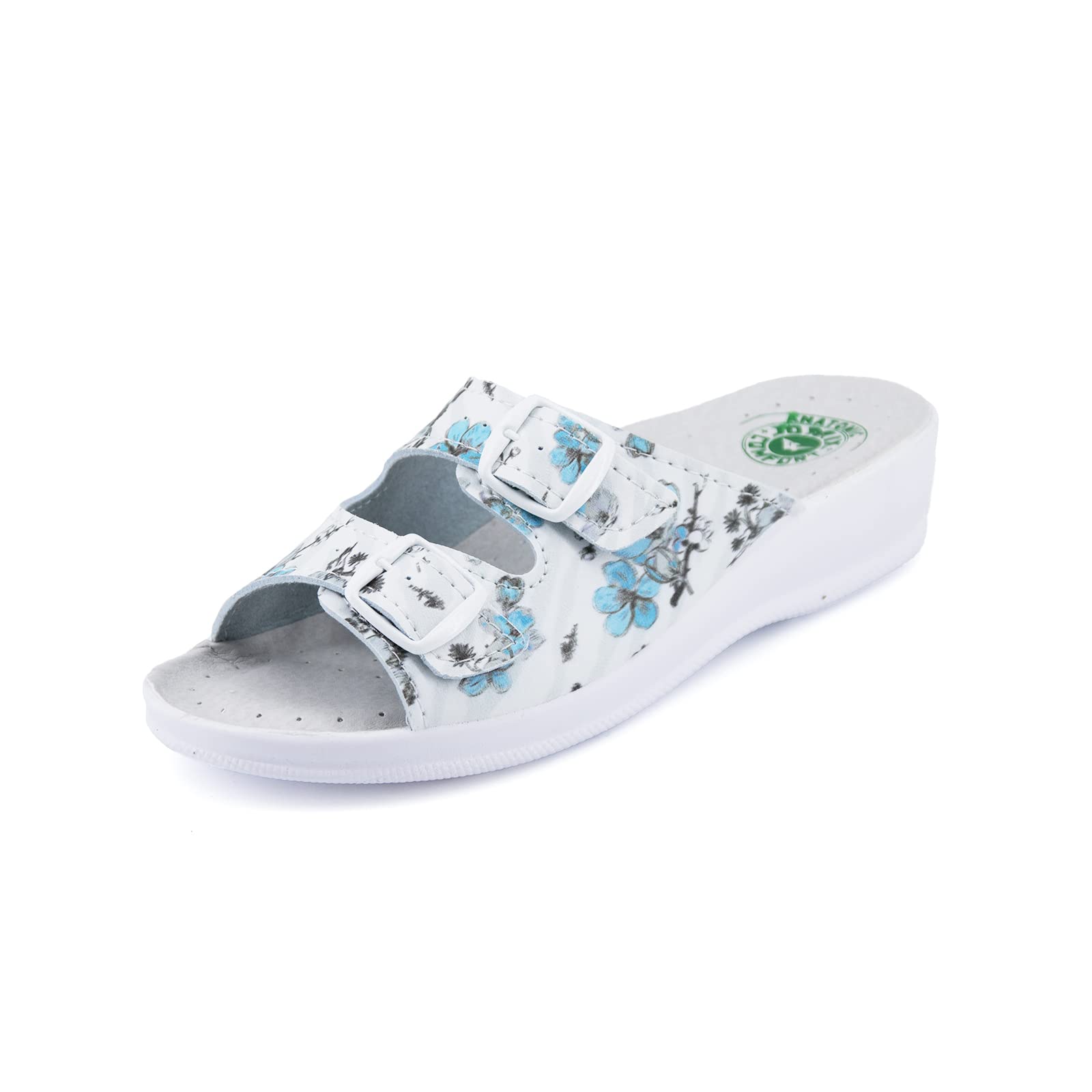 JOMIX Damen Pantoletten Sommer Orthopädische Sandalen Leichte Verstellbar Schnalle Clogs Weiche Anatomische Medizinische Gartenschuhe