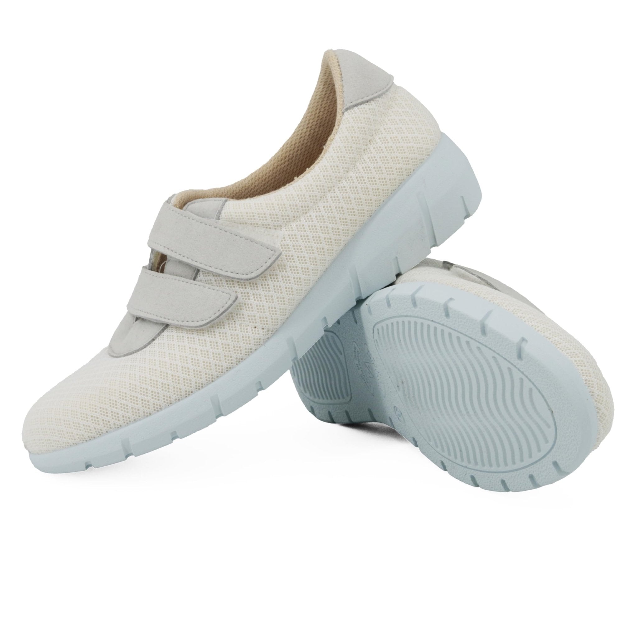 JOMIX Diabetiker Schuhe Damen Orthopädische Pantoffeln Senioren Hausschuhe mit Klettverschluss Leichte Atmungsaktiv Pantoletten mit Memory Foam Bequeme Slipper