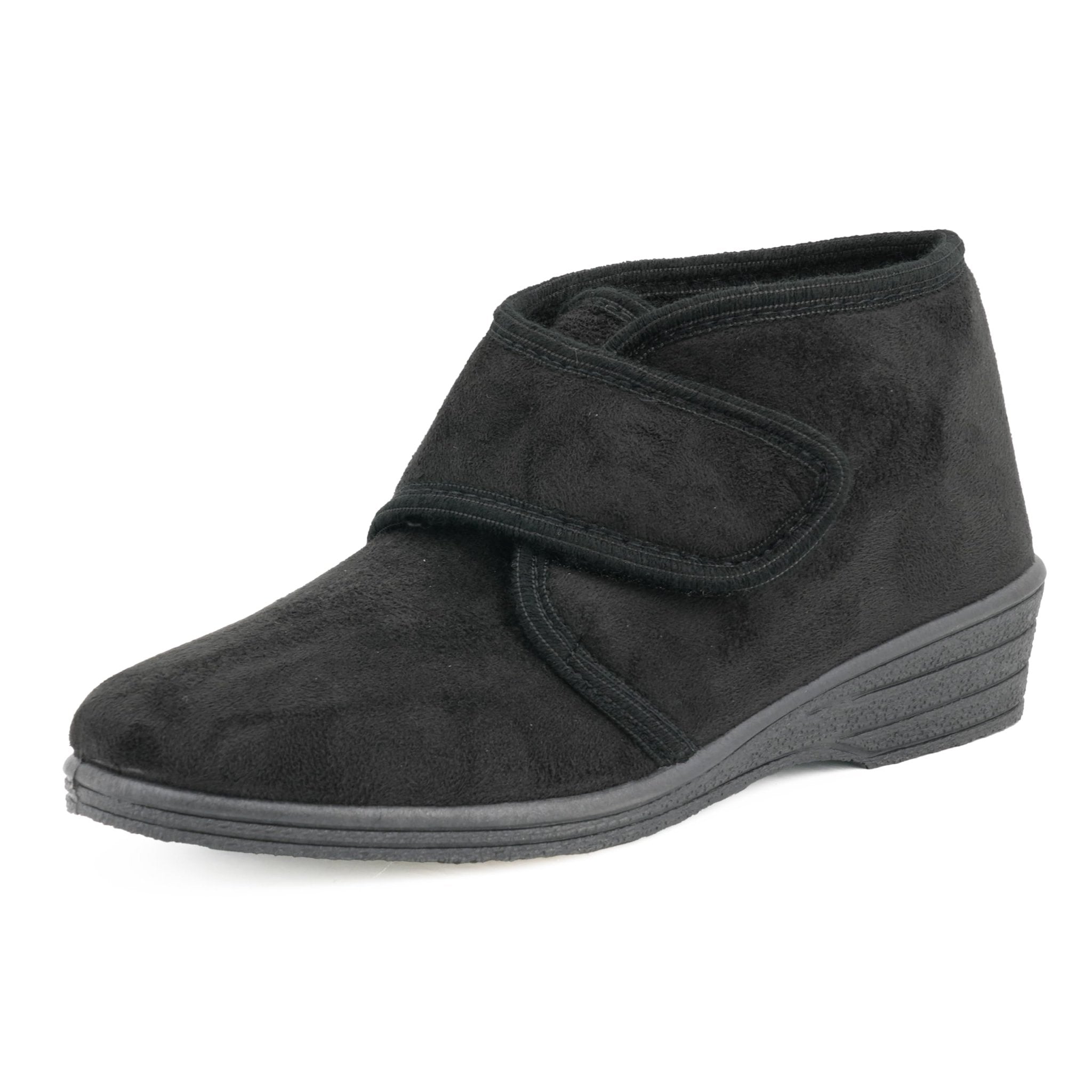 JOMIX Diabetiker Schuhe Damen Orthopädische Winter Stiefeletten Senioren Hausschuhe mit Klettverschluss