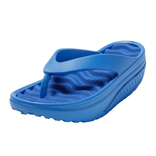 JOMIX Flip Flops Damen Massage Sommer Zehentrenner Plateau Leicht Badelatschen Slides Strand Schlappen Taumelschuhe