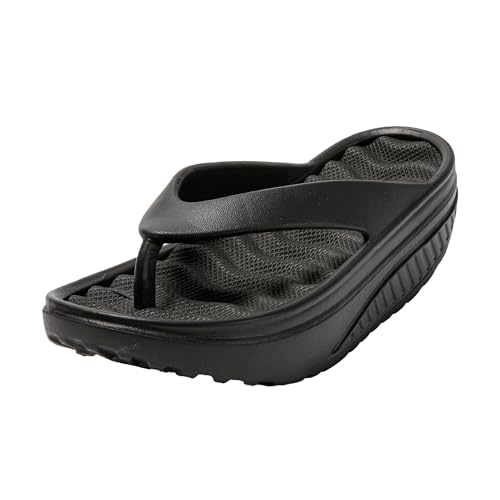 JOMIX Flip Flops Damen Massage Sommer Zehentrenner Plateau Leicht Badelatschen Slides Strand Schlappen Taumelschuhe