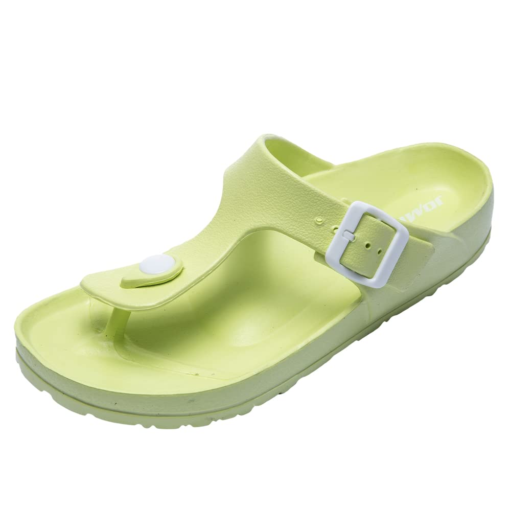 JOMIX Flip Flops Damen Sommer Verstellbar Schnalle Sandalen Elegant Badelatschen Meer Pool Strand Schwimmen Badeschlappen Gummi Schlappen Hausschuhe