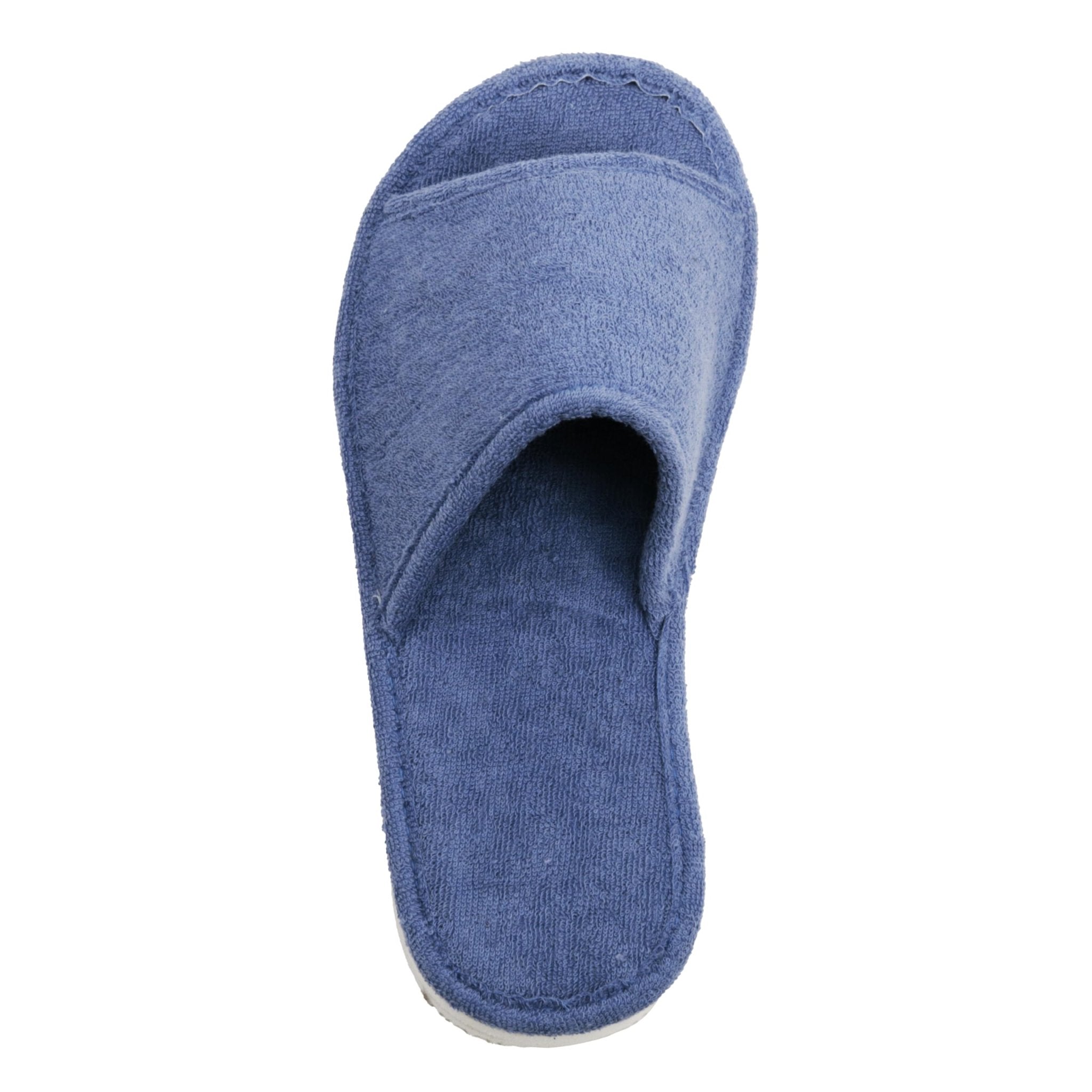 JOMIX Frottee Hausschuhe Damen Weiche Keilabsatz Pantoffeln Offen Bequeme Einfarbige Slipper Indoor