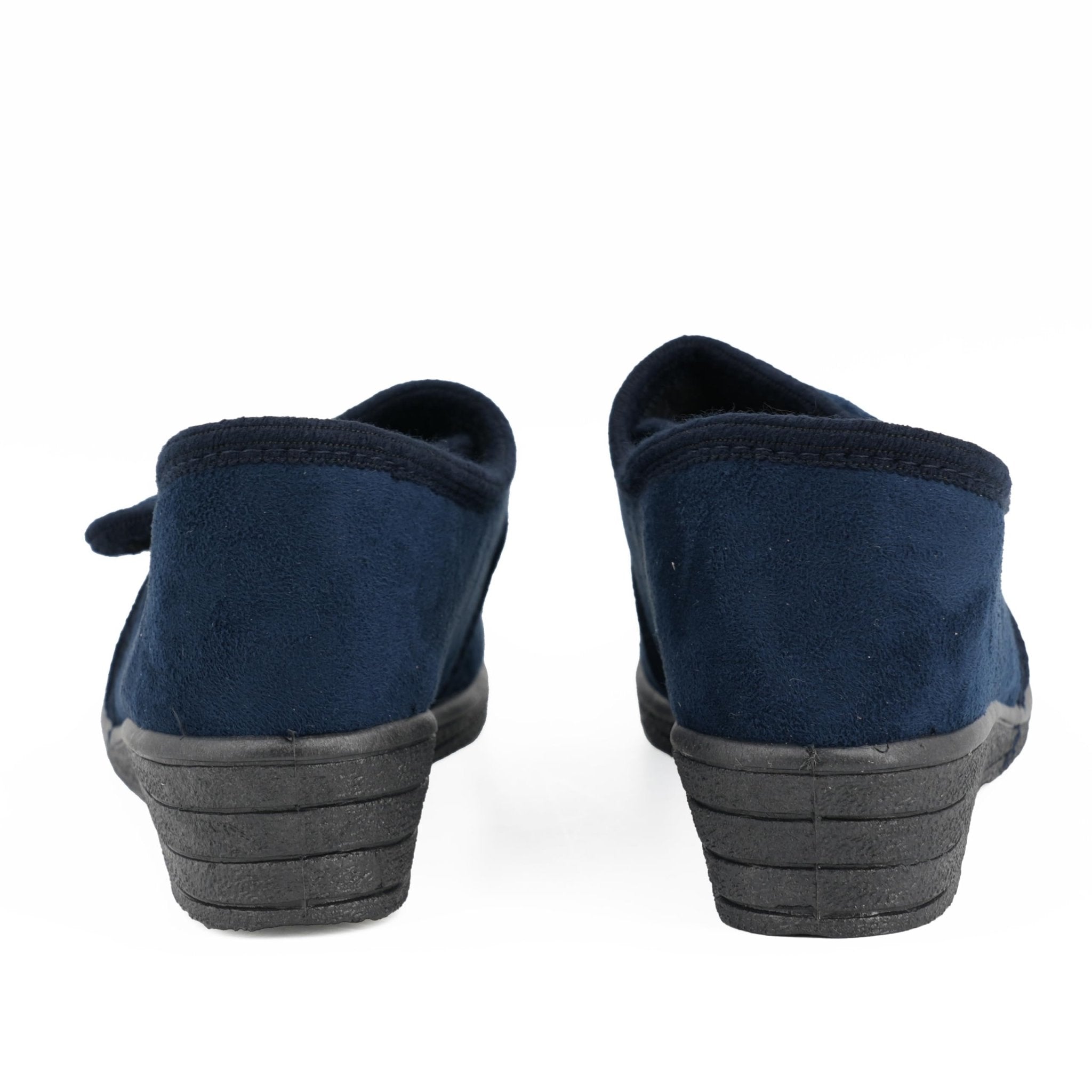 JOMIX Gesundheitsschuhe Damen Orthopädische Sandalen Weiche Keilabsatz Hallux Valgus Schuhe mit Klettverschluss Rutschfeste Hauschuhe