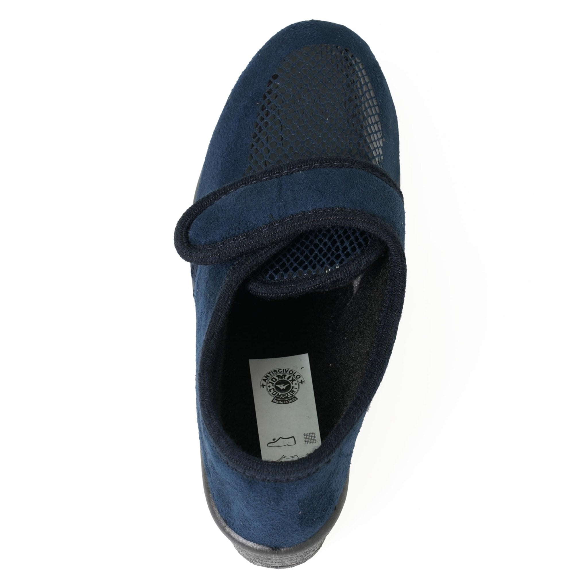 JOMIX Gesundheitsschuhe Damen Orthopädische Sandalen Weiche Keilabsatz Hallux Valgus Schuhe mit Klettverschluss Rutschfeste Hauschuhe