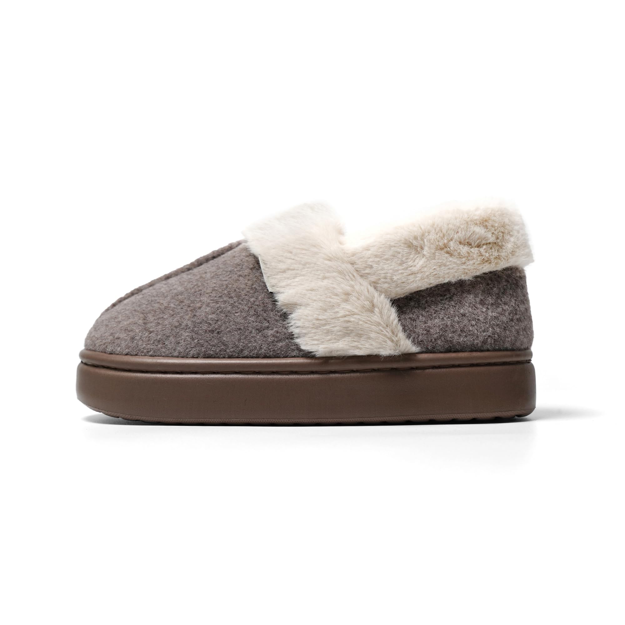 JOMIX Hausschuhe Damen Geschlossen Gefüttert Plüsch Puschen Winter Filz Pantoffeln