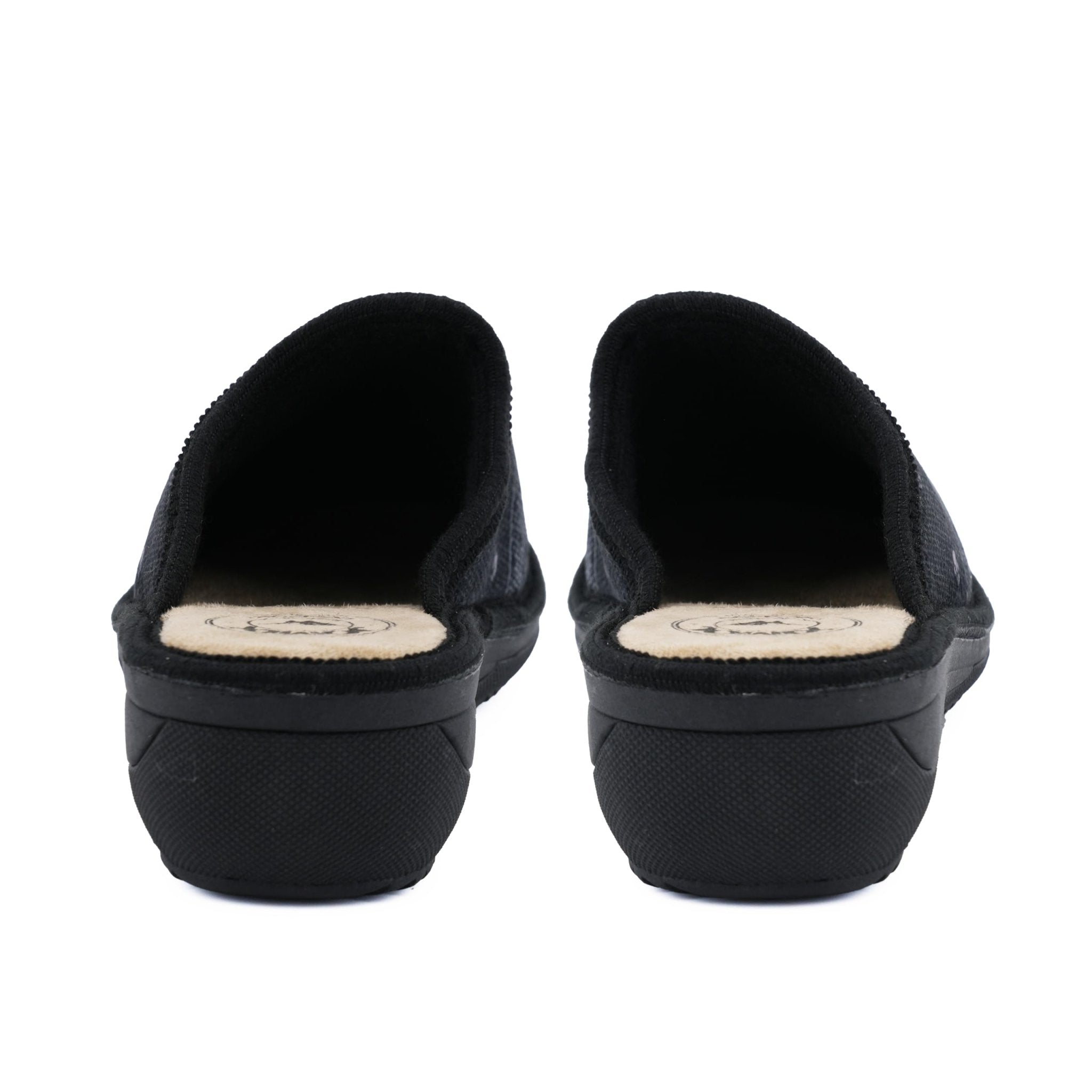 JOMIX Hausschuhe Damen Pantoletten mit Absatz Winter Bequeme Anatomische Pantoffeln Made in Italy