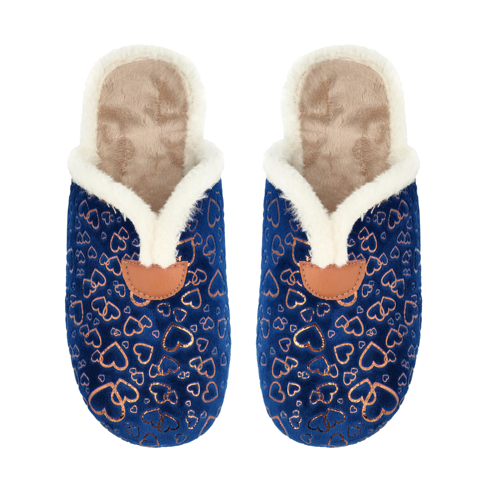 JOMIX Hausschuhe Damen Pantoletten mit Absatz Winter Bequeme Anatomische Pantoffeln Made in Spanien