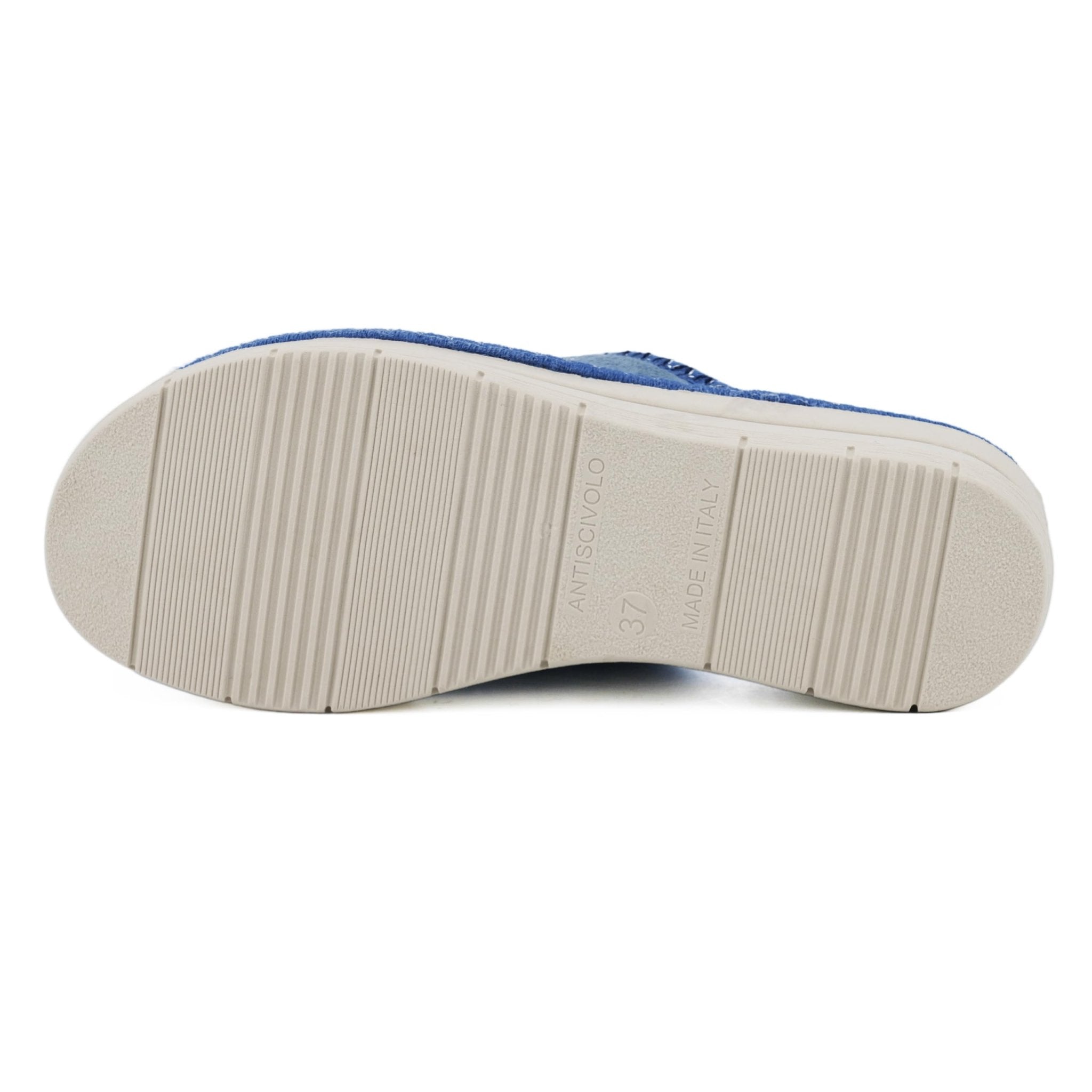 JOMIX Hausschuhe Damen Pantoletten mit Absatz Winter Bequeme Kunstwildleder Pantoffeln Made in Italy