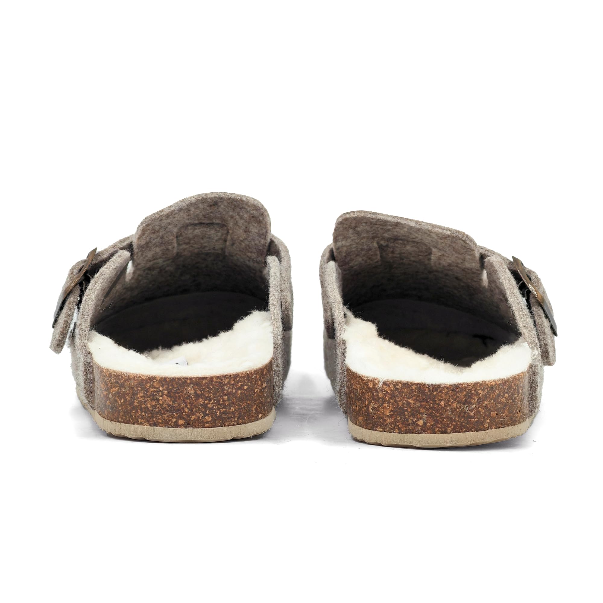 JOMIX Hausschuhe Damen Pantoletten Winter Bequeme Gefüttert Filzpantoffeln Made in Spanien