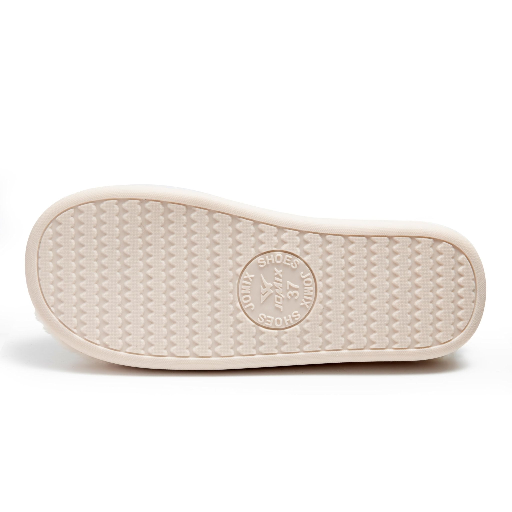 JOMIX Hausschuhe Damen Winter Pantoffeln mit Herzen Warme Schlappen mit Stern Gefütterte Plüsch Pantoletten mit Fußbett Rutschfeste Slippers