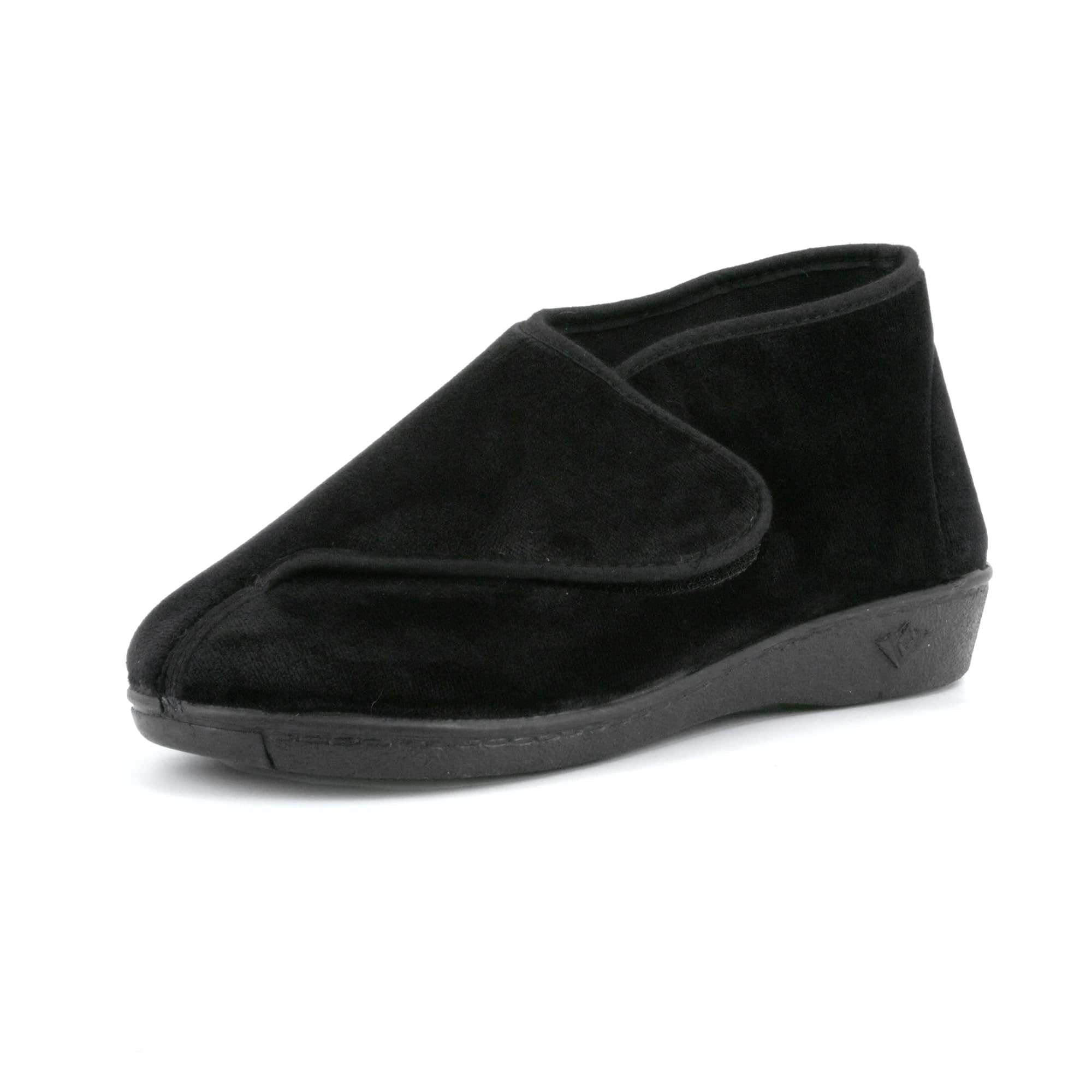 JOMIX Hausschuhe für Damen, Winter, orthopädisch, mit Klettverschluss, warm, verstellbar, für ältere Menschen, geschwollene Füße