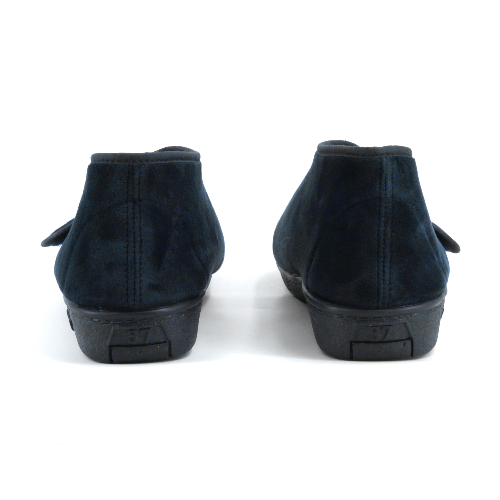 JOMIX Hausschuhe für Damen, Winter, orthopädisch, mit Klettverschluss, warm, verstellbar, für ältere Menschen, geschwollene Füße