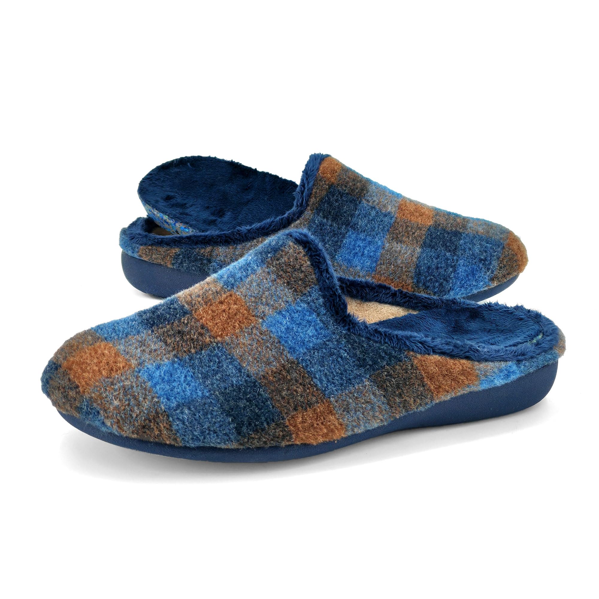 JOMIX Hausschuhe Herren Gefüttert Plüsch Clogs Winter Lammfell Pantoffeln Made in Spanien